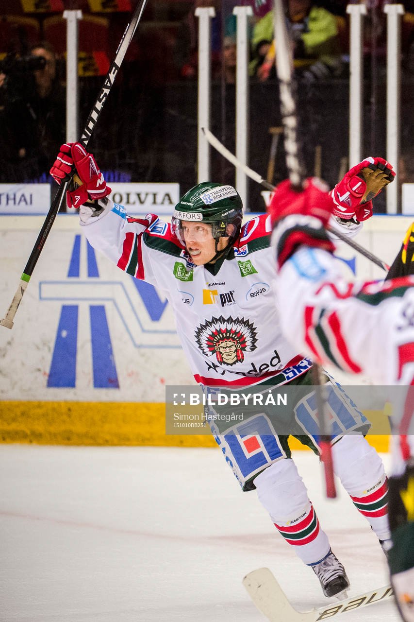 Frölundas Ryan Lasch jublar