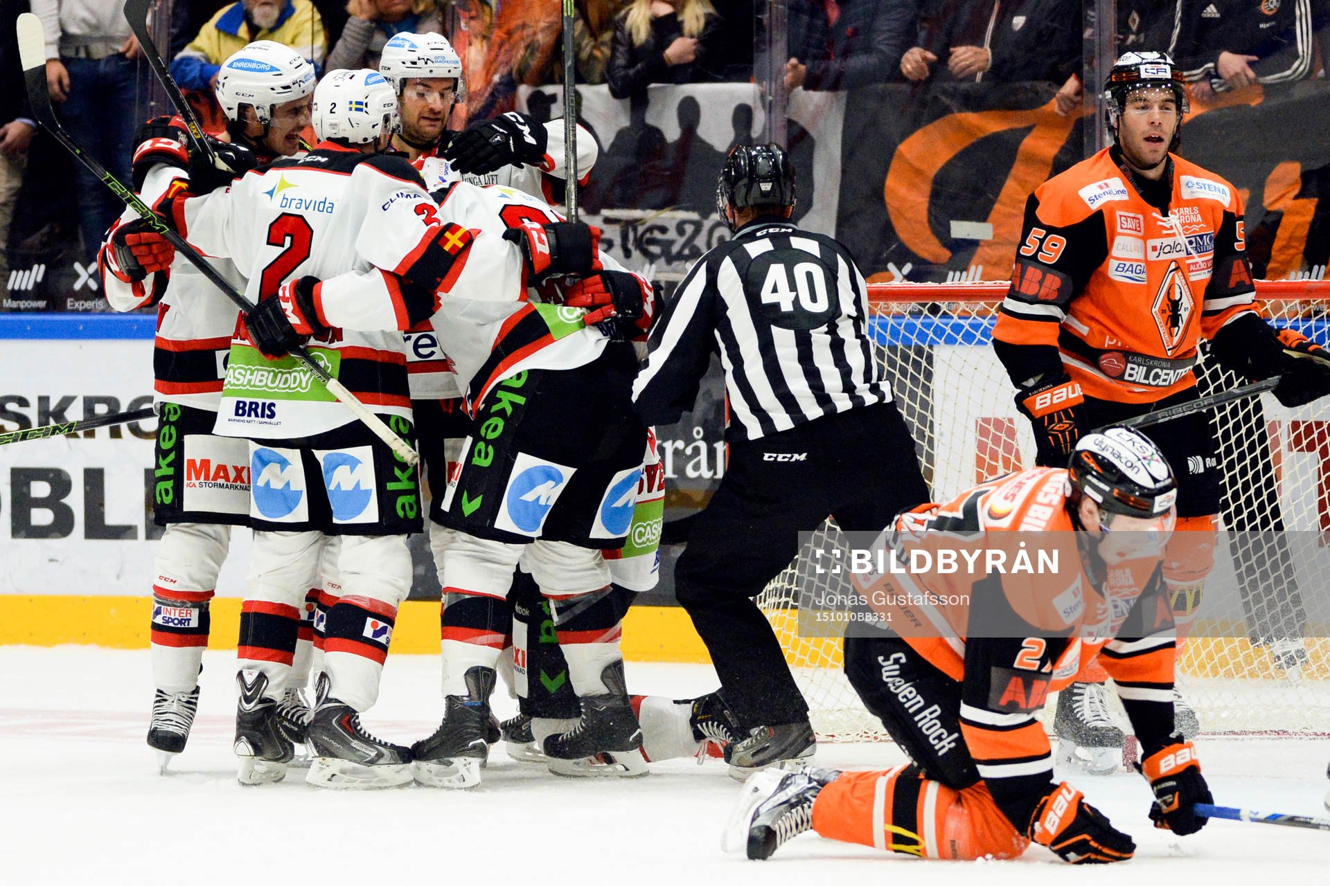 Malmö Redhawks Björn Svensson jublar