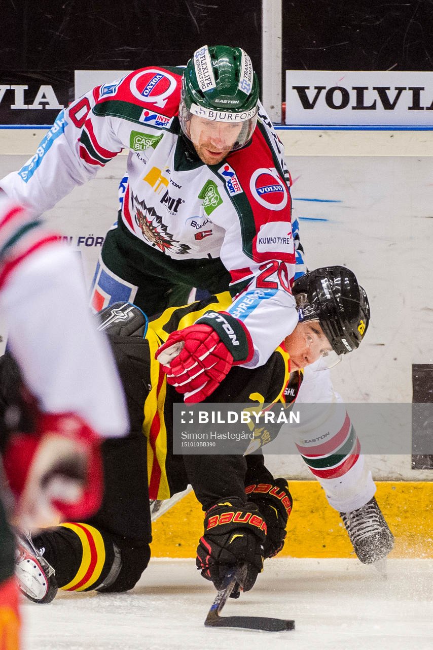 Frölundas Joel Lundqvist och Brynäs Adam Brodecki