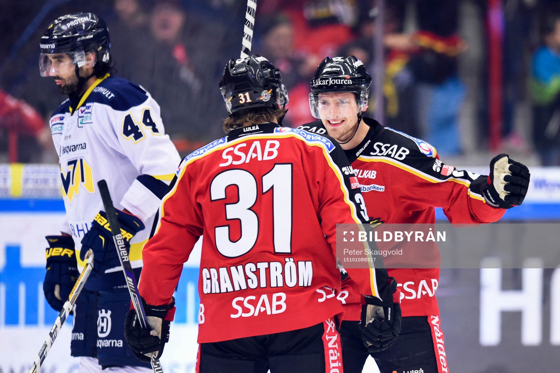 Luleås Jonathan Granström och Anton Hedman jublar