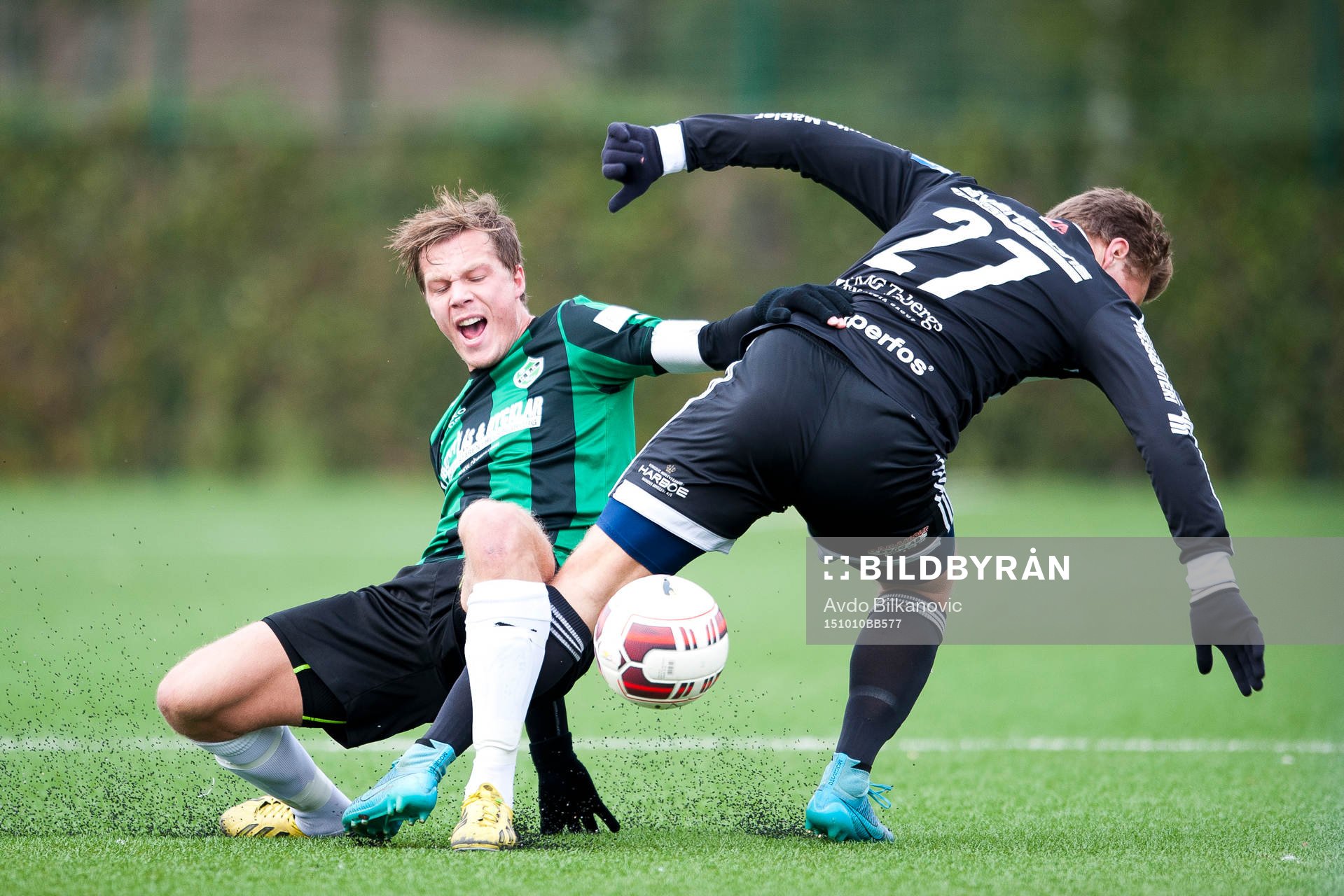 Högaborgs Jesper Larsson  och Tenhults Philip Djup