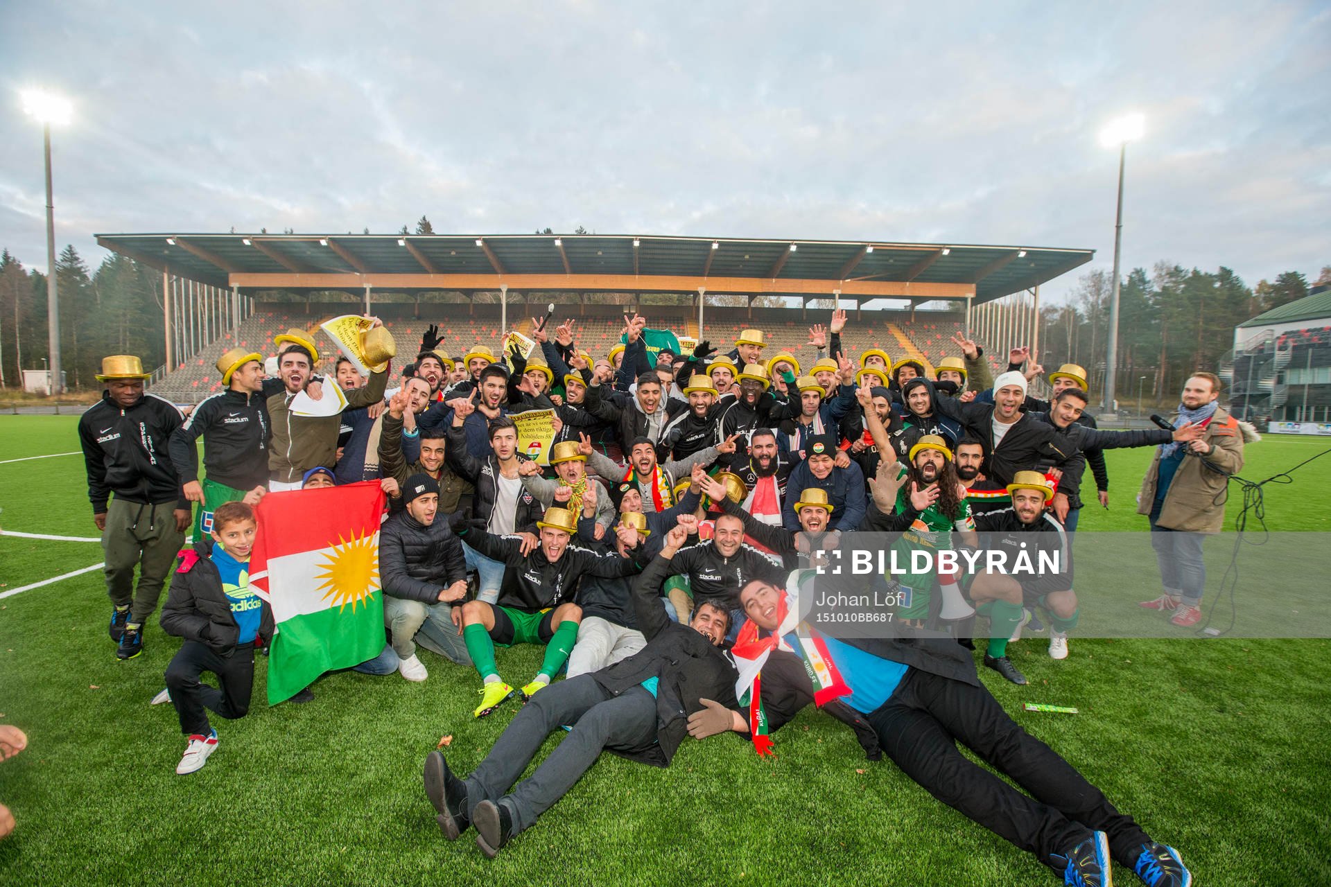 Dalkurd med supportrar