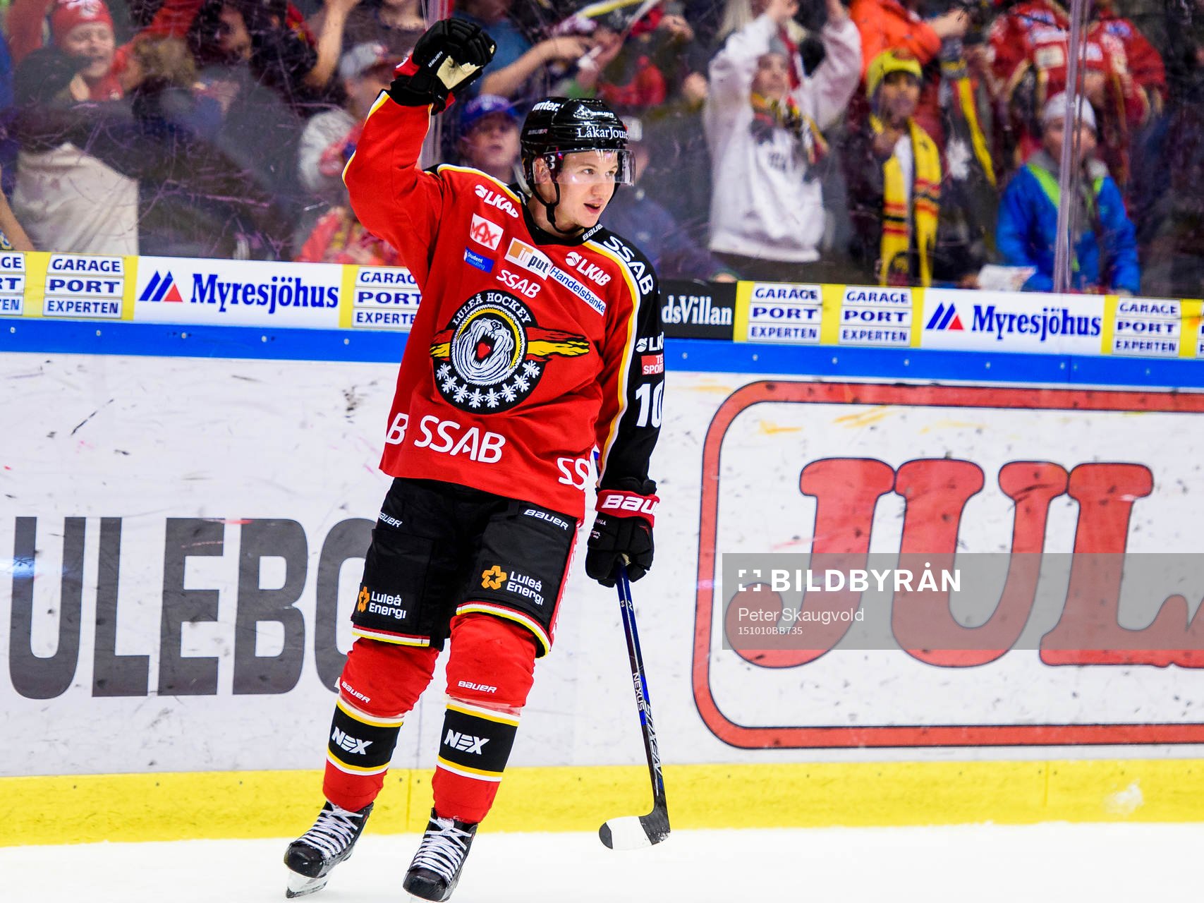 Luleås Toni Rajala jublar