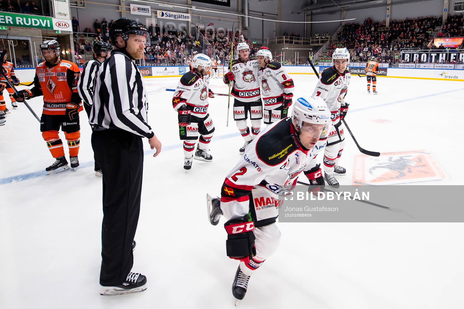 Malmö Redhawks Erik Andersson har gjort 6-3 till Malmö