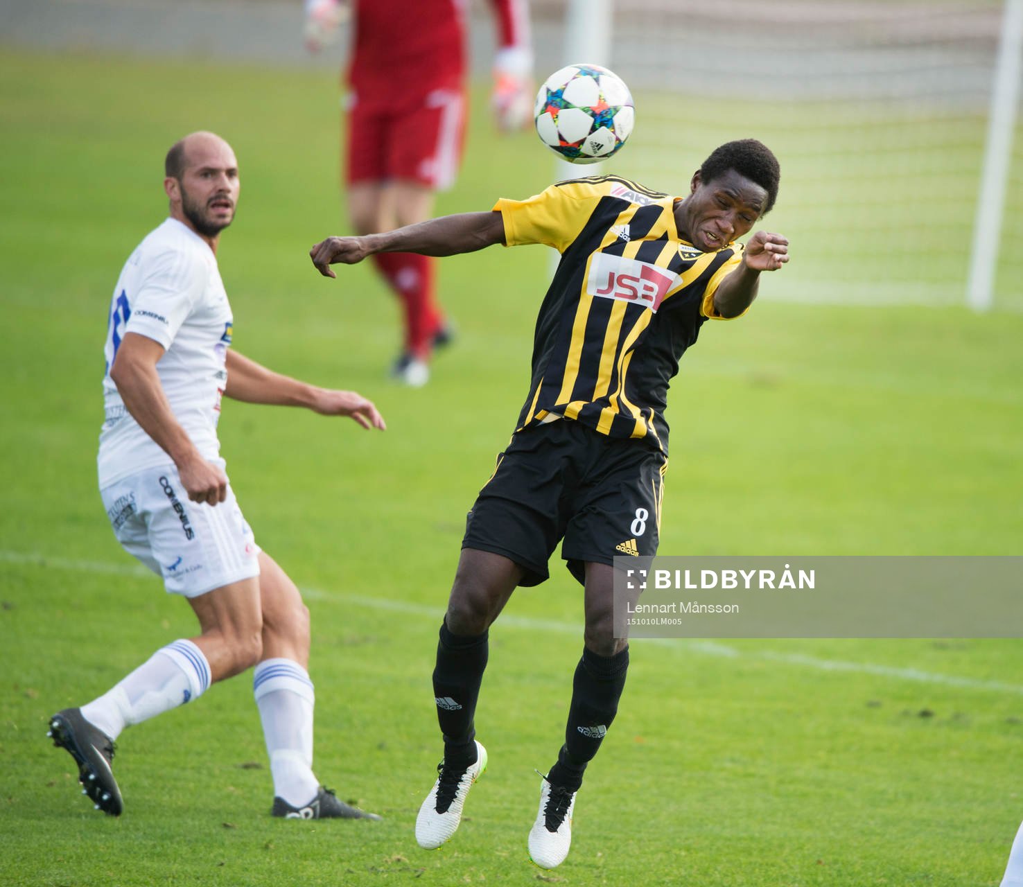 IFK Hässleholms Mamudu Moro i matchen i division 2 mellan