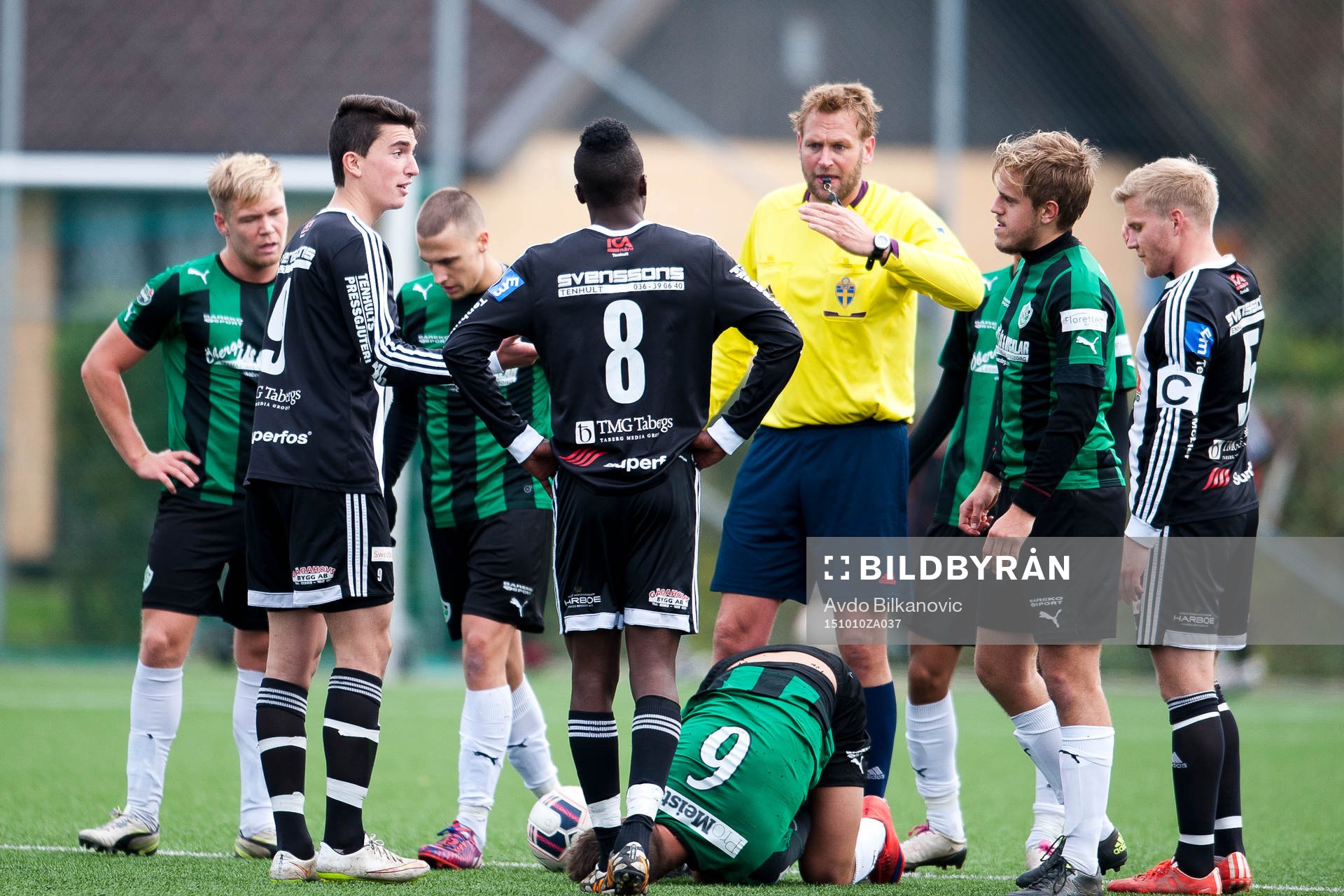 Högaborgs Filip Saganovski skadades
