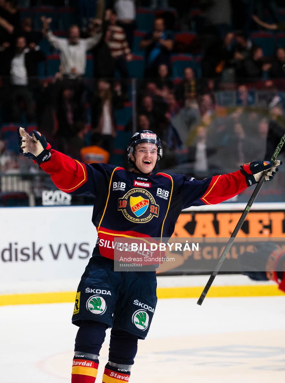 Djurgårdens Marcus Högström avgör matchen med 4-3 målet
