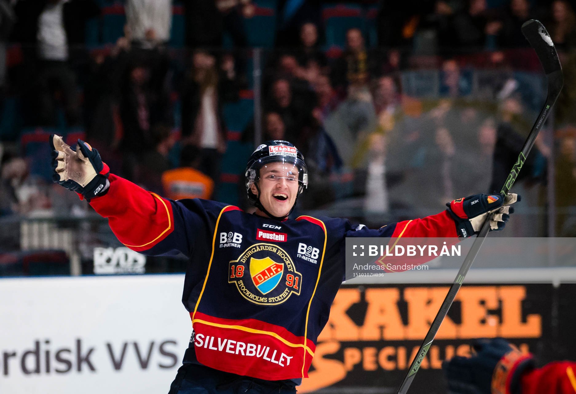 Djurgårdens Marcus Högström avgör matchen med 4-3 målet