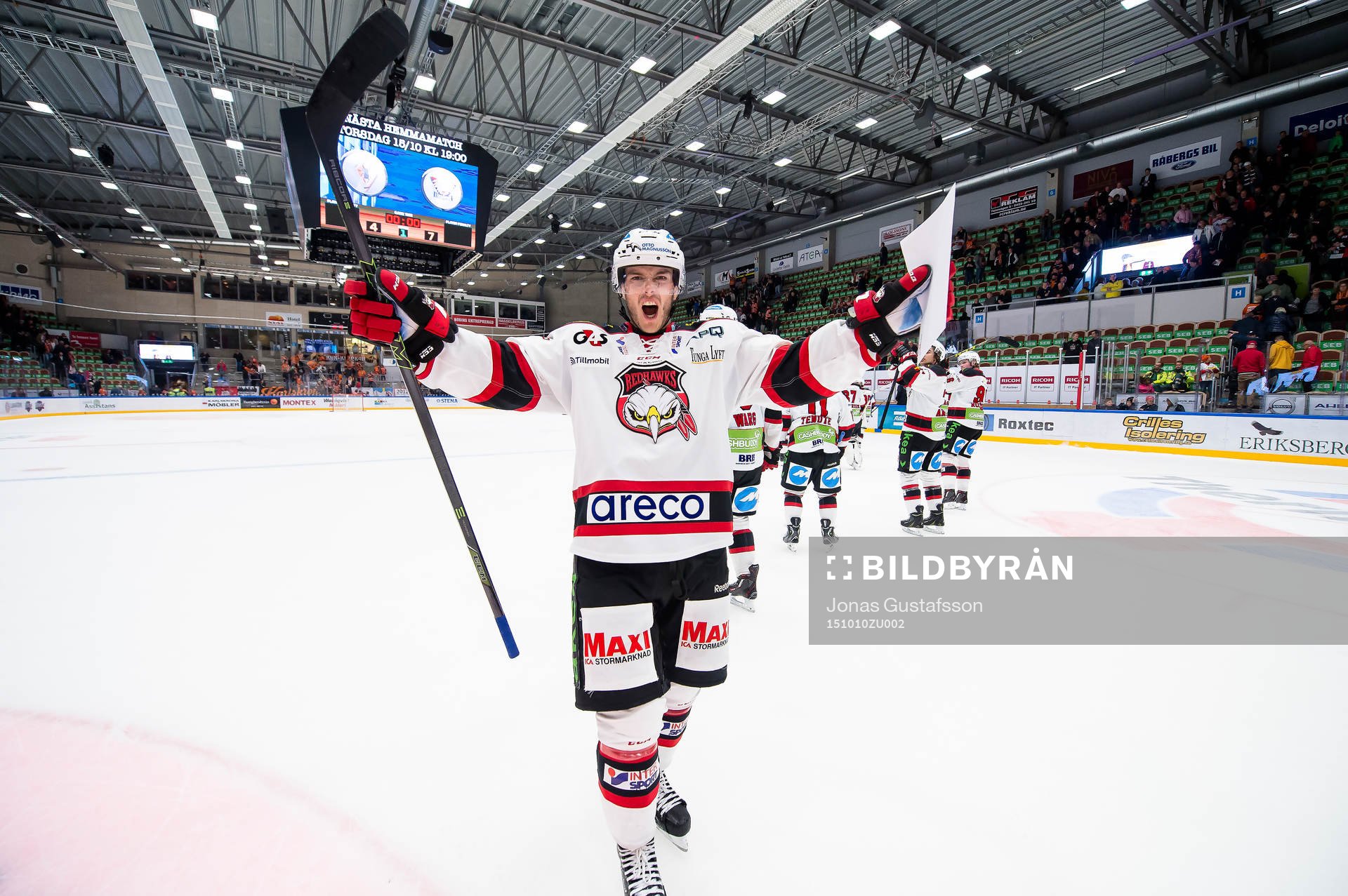 Malmö Redhawks Björn Svensson jublar