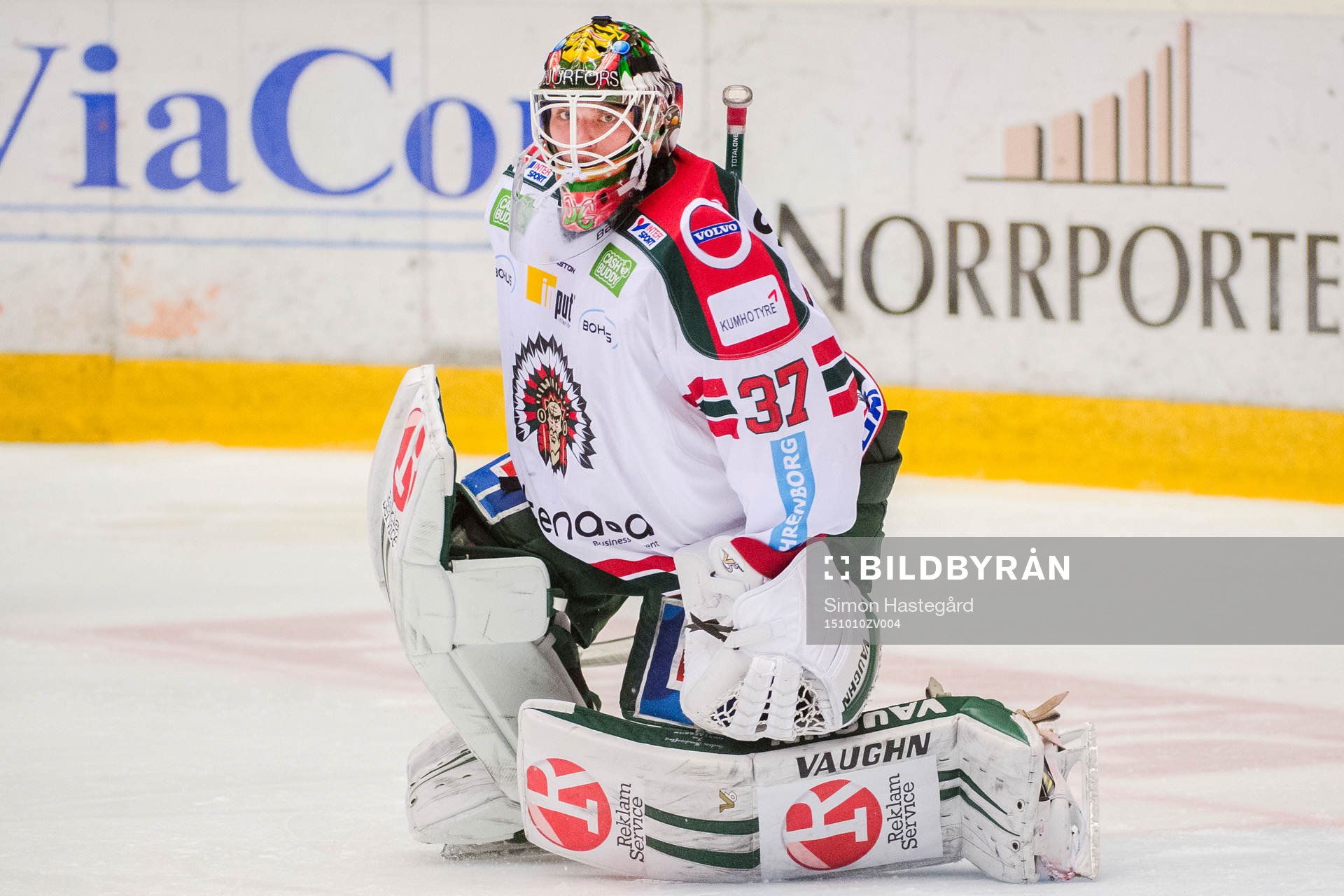 Frölundas målvakt Johan Gustafsson
