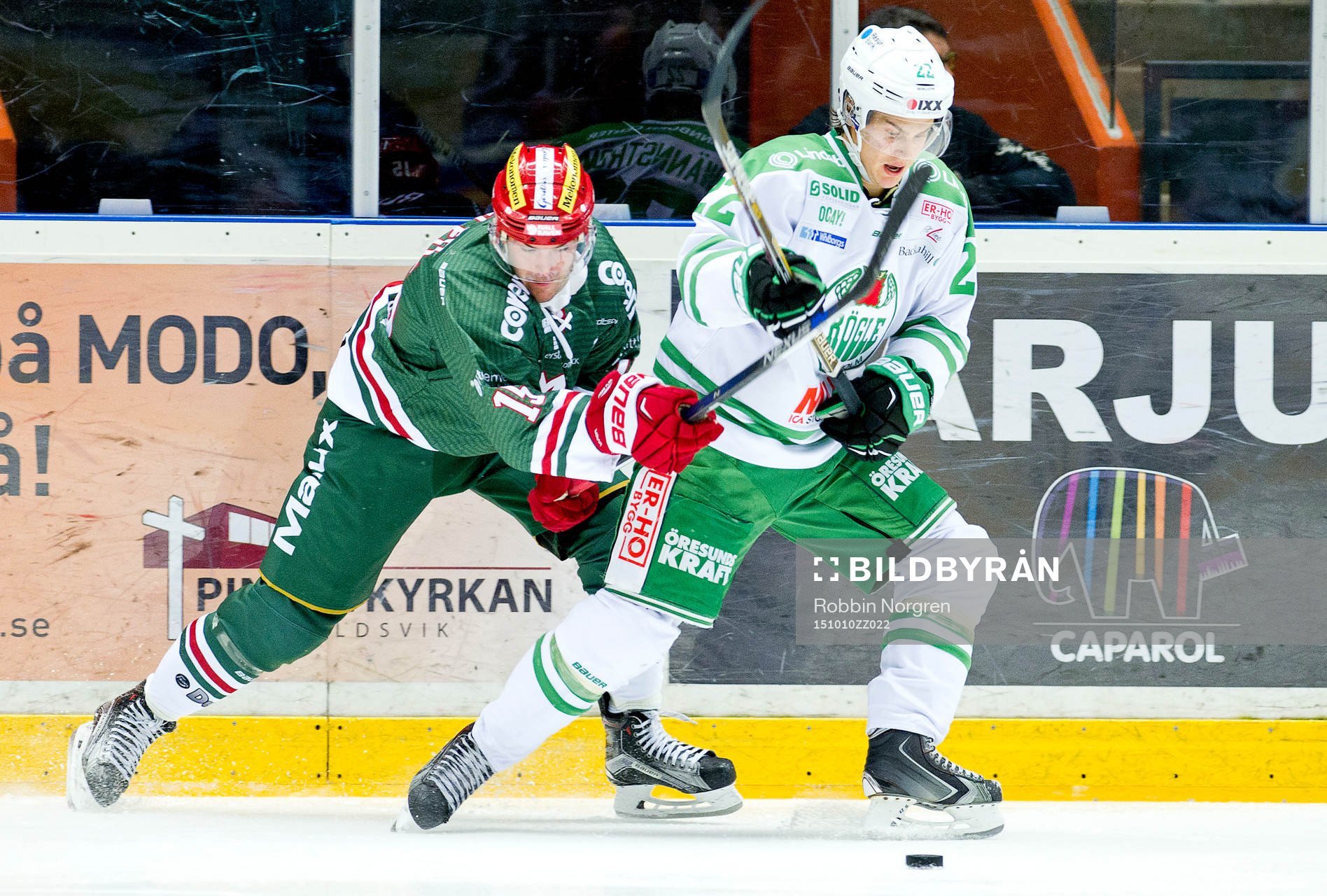Modos Bobby Buttler och Rögles Sebastian Wännström