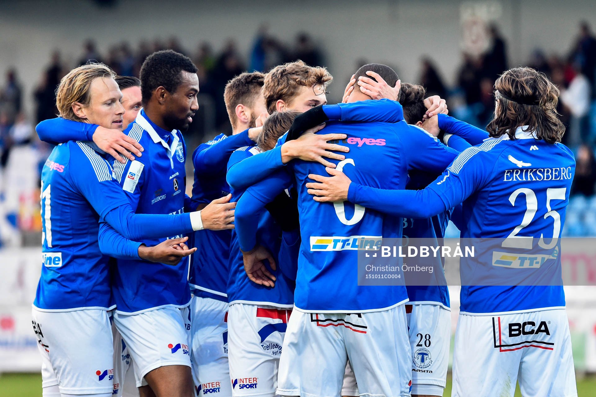 Trelleborgs Salif Camara Jönsson jublar