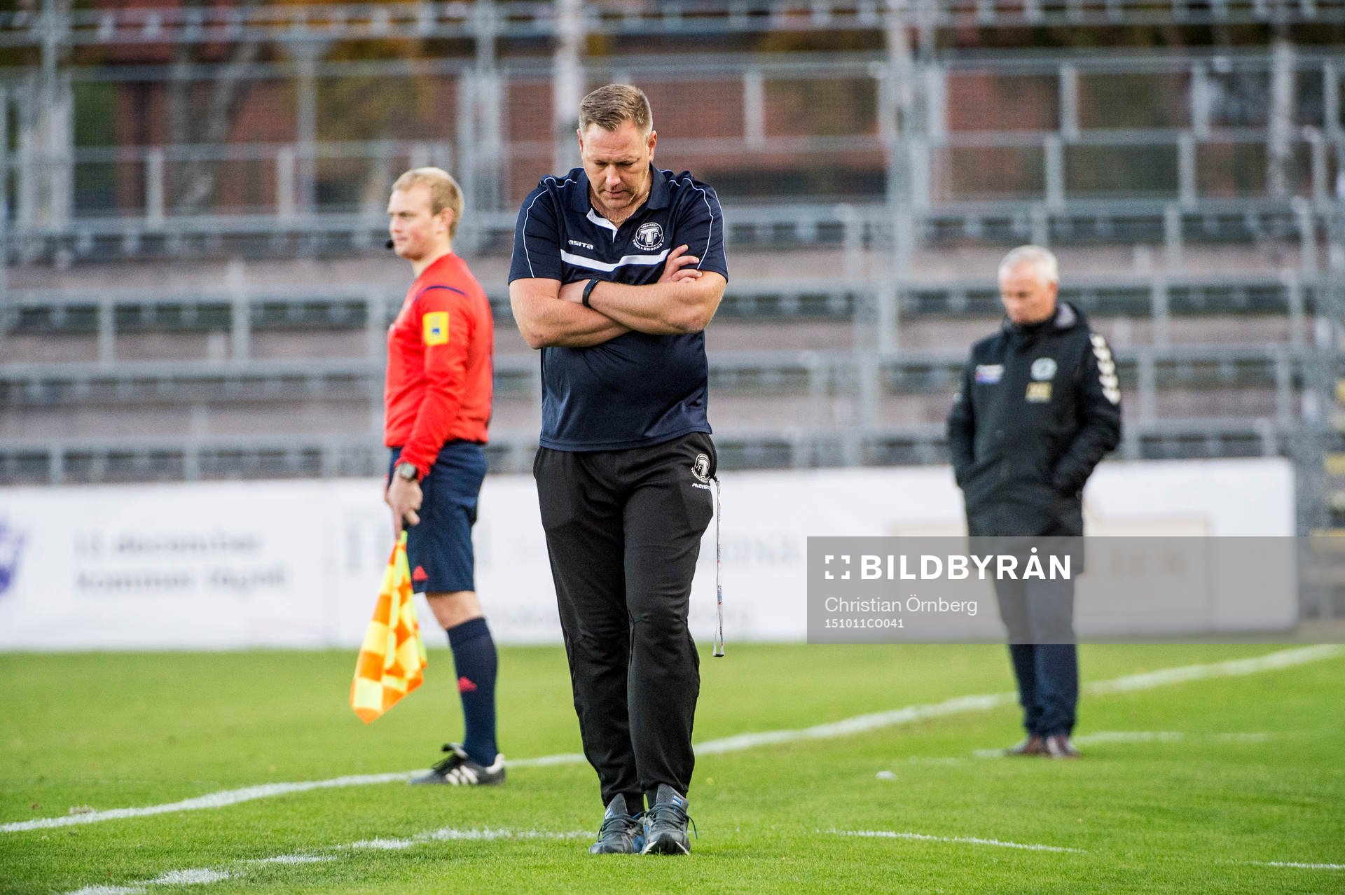 Trelleborgs tränare Patrick Winqvist deppar