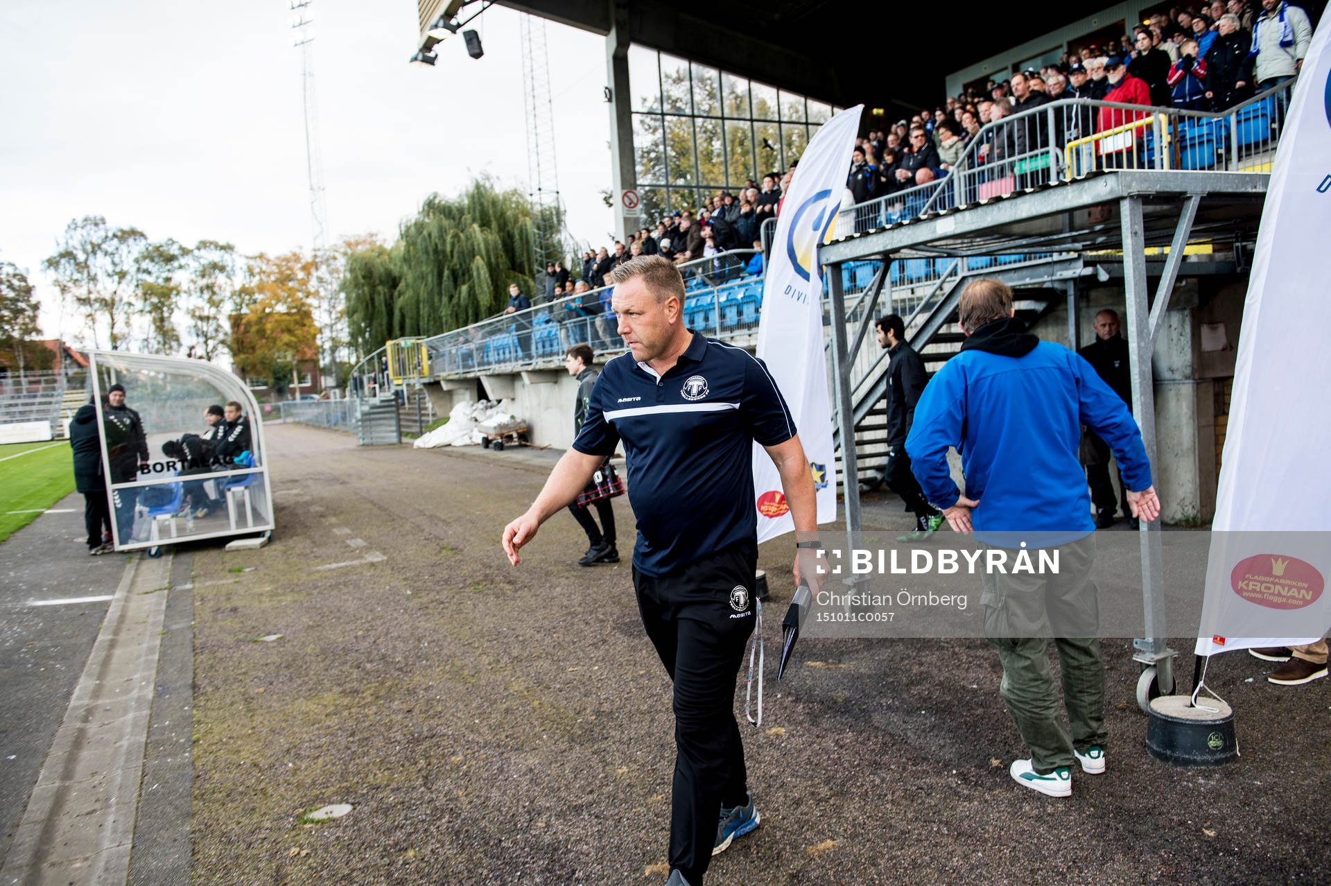 Trelleborgs tränare Patrick Winqvist innan