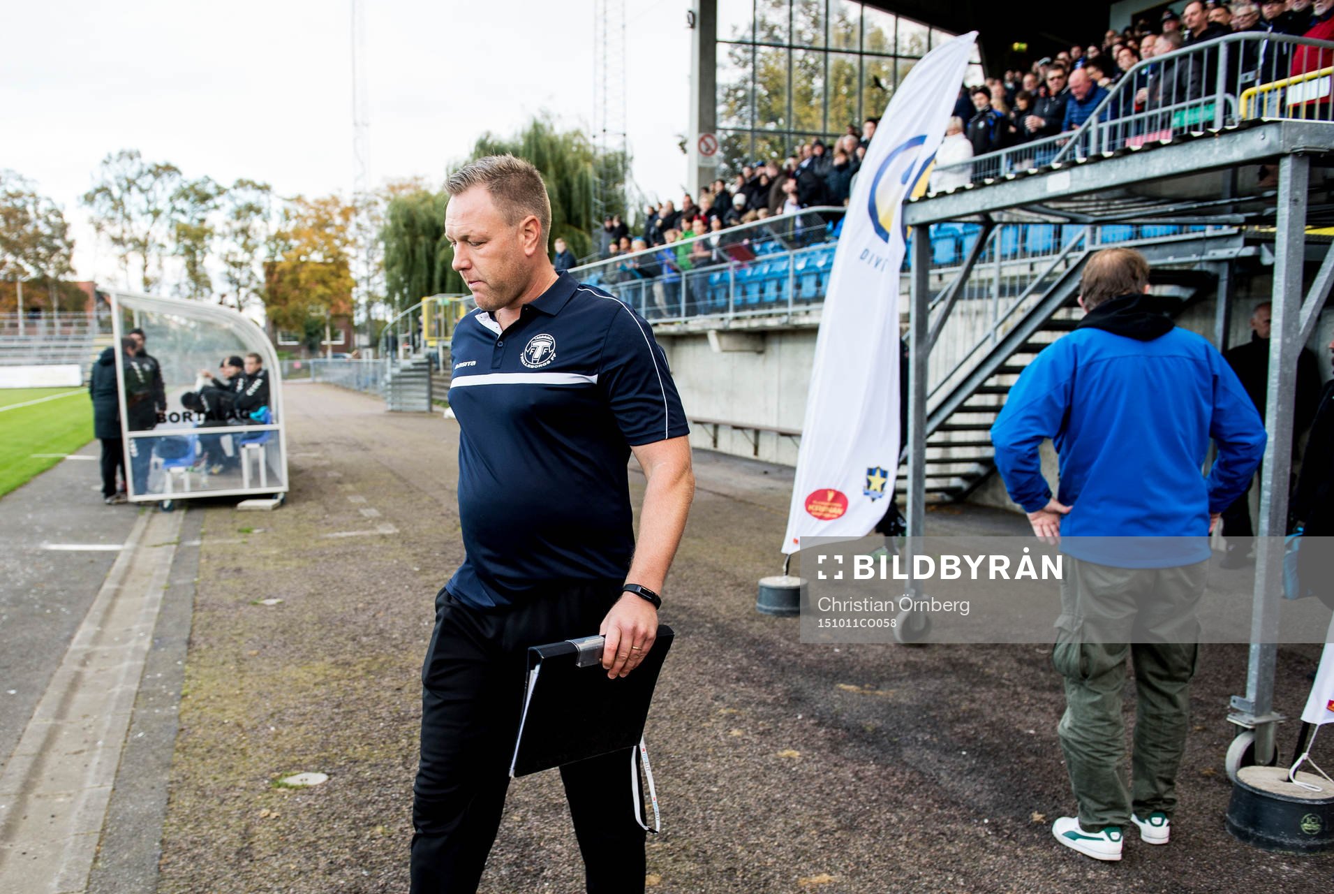 Trelleborgs tränare Patrick Winqvist innan