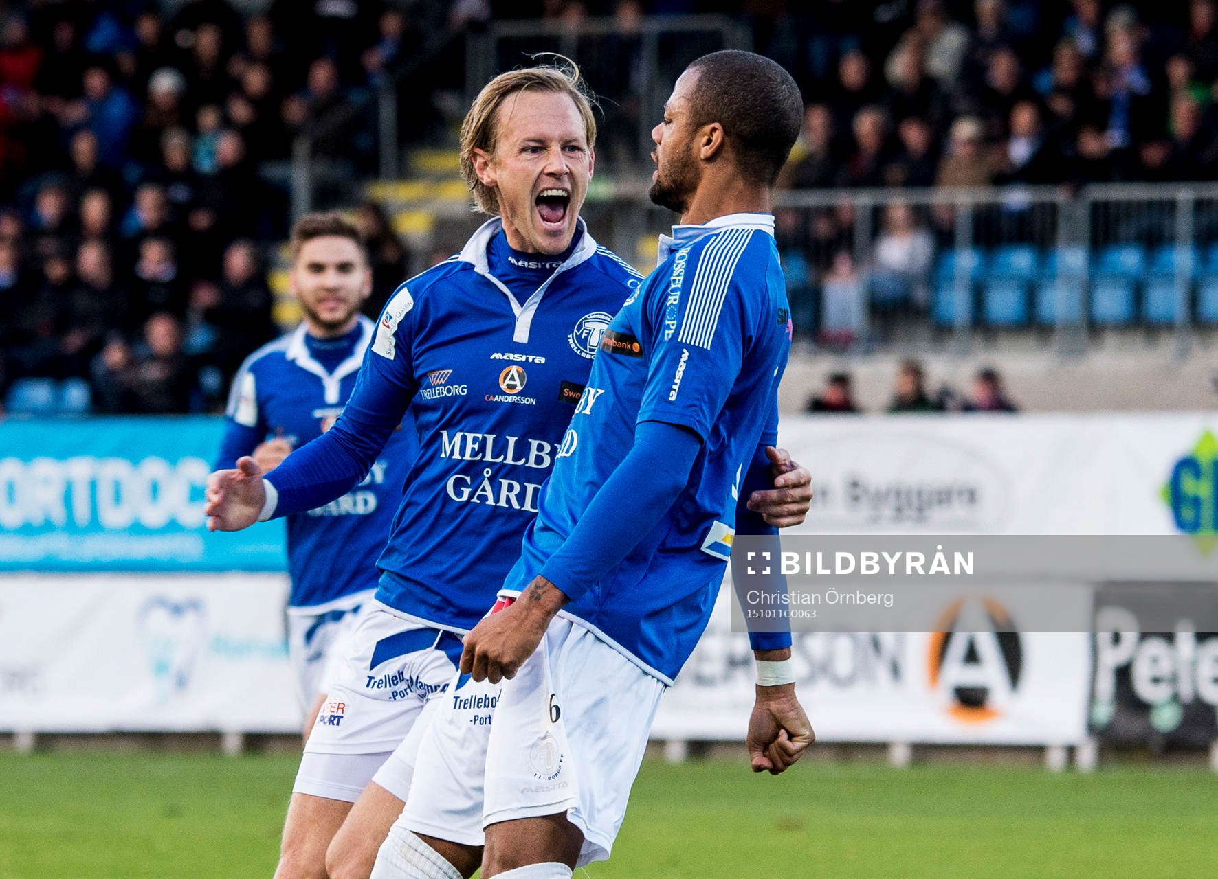 Trelleborgs Salif Camara Jönsson och Magnus Andersson