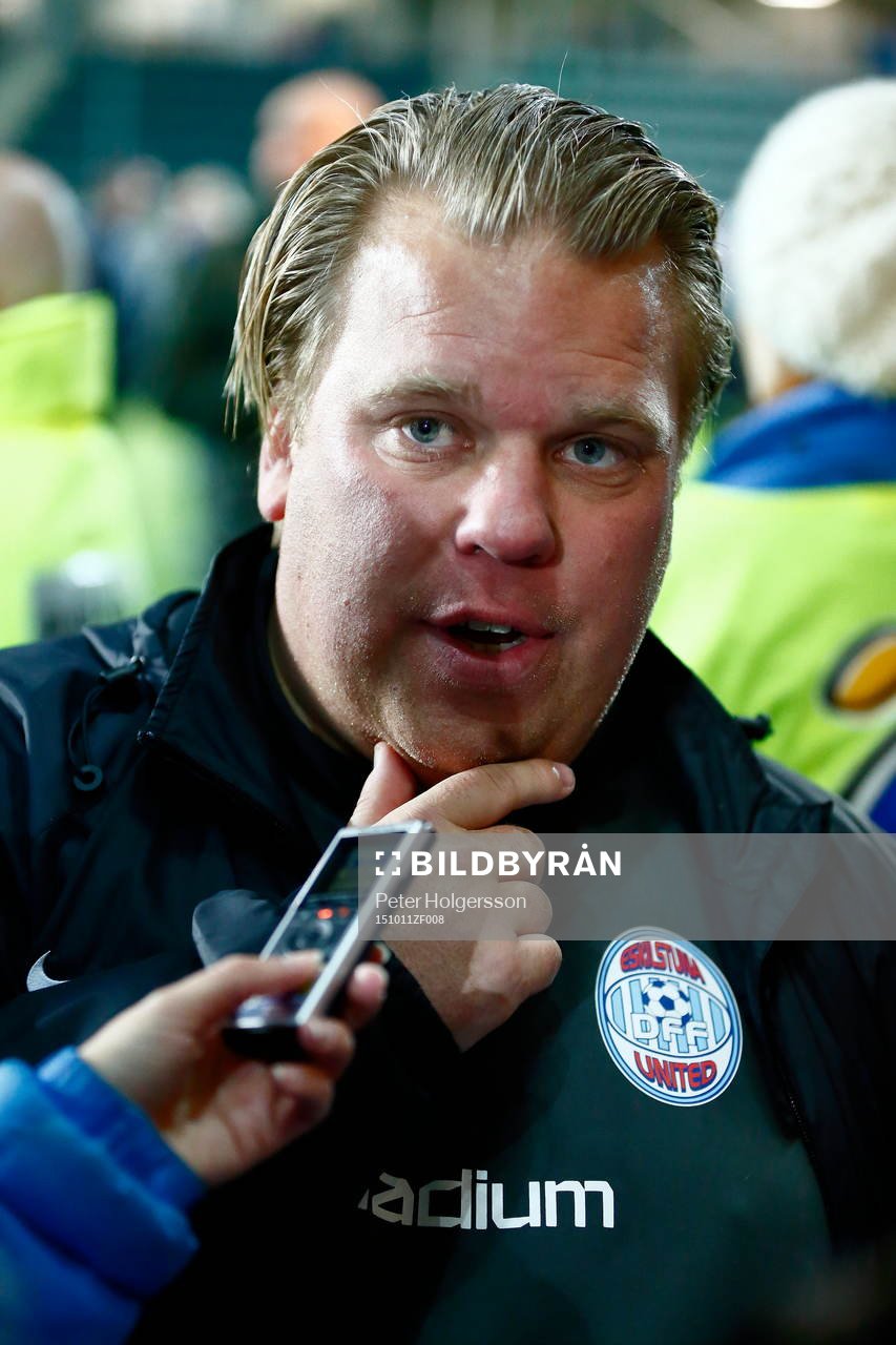 Eskilstunas tränare Viktor Eriksson