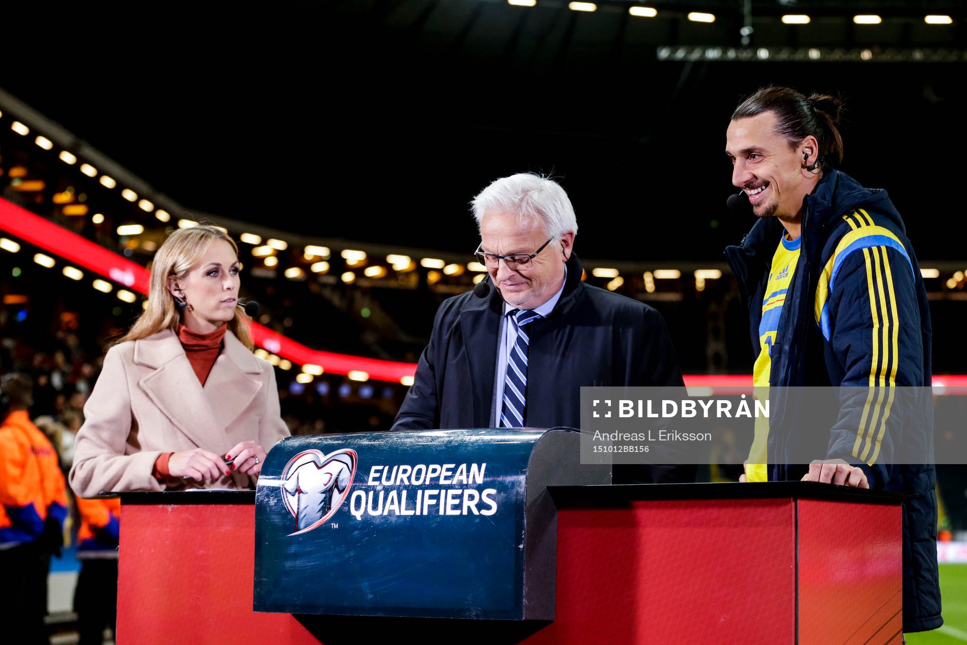 s Karin Frick, Hasse Backe och Sveriges Zlatan Ibrahimovic