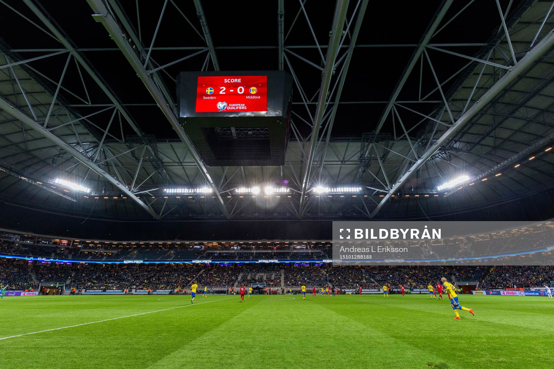 Generell vy över Friends Arena