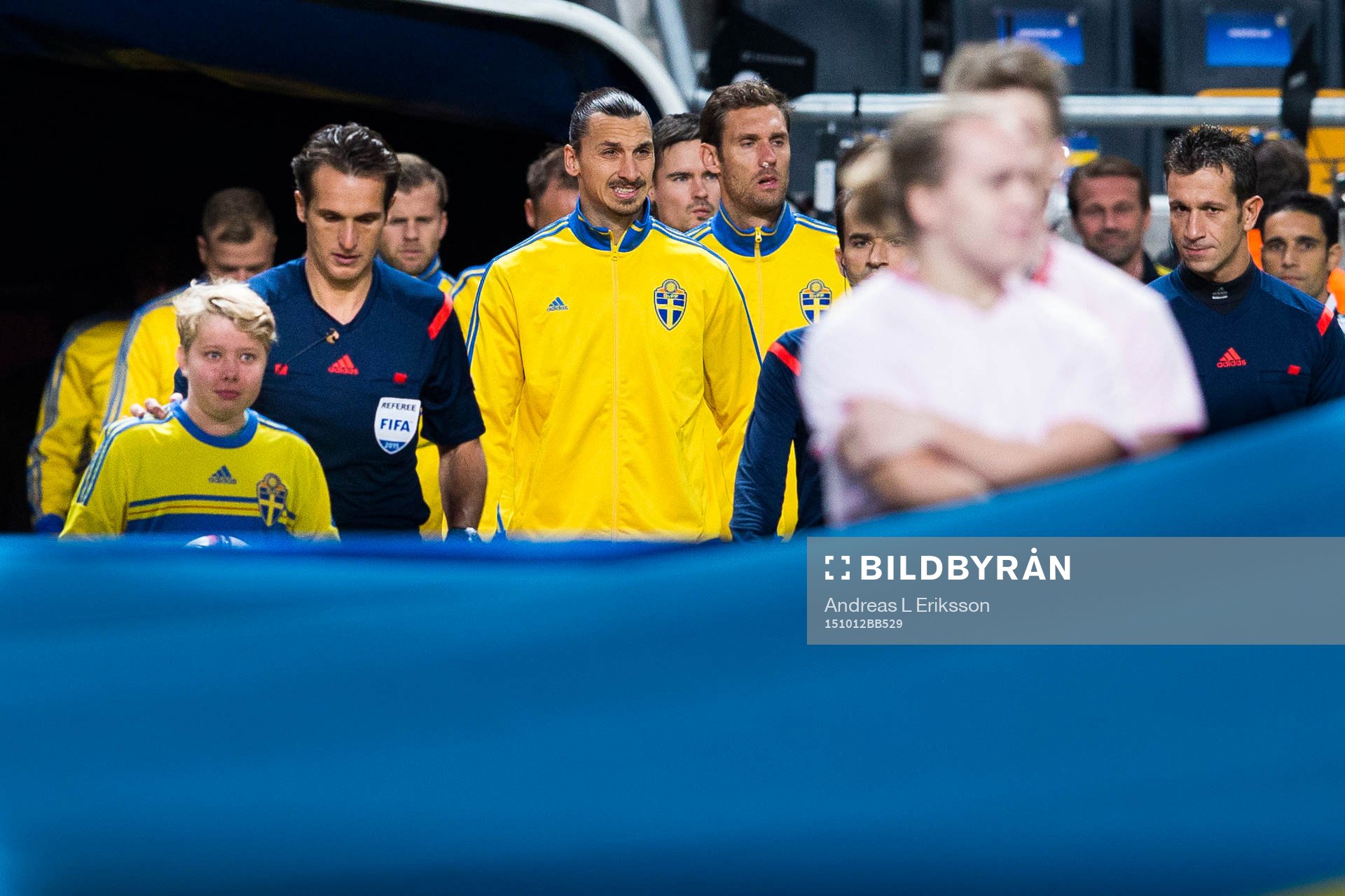 Sveriges Zlatan Ibrahimovic gör entré