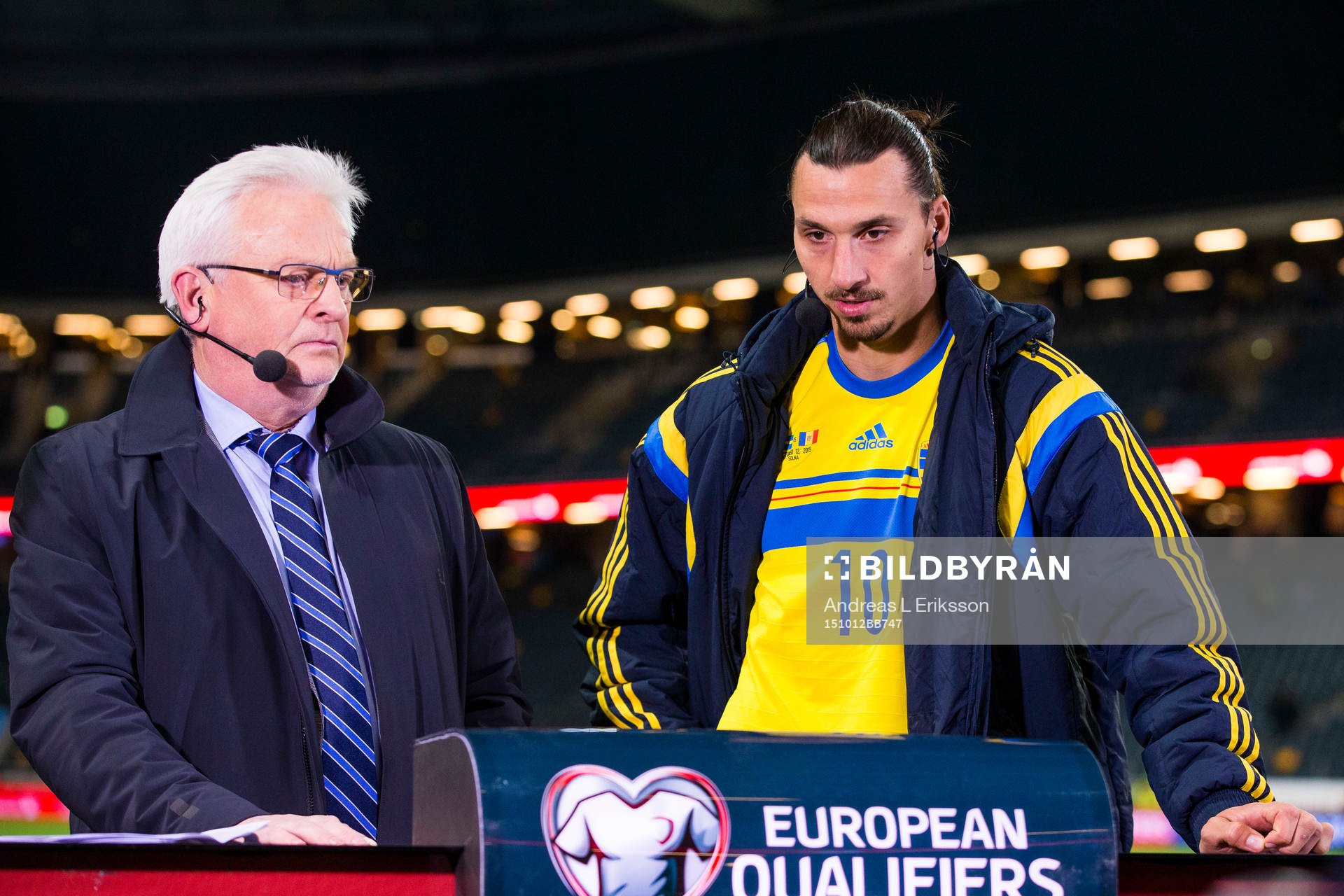 s Hasse Backe och Sveriges Zlatan Ibrahimovic