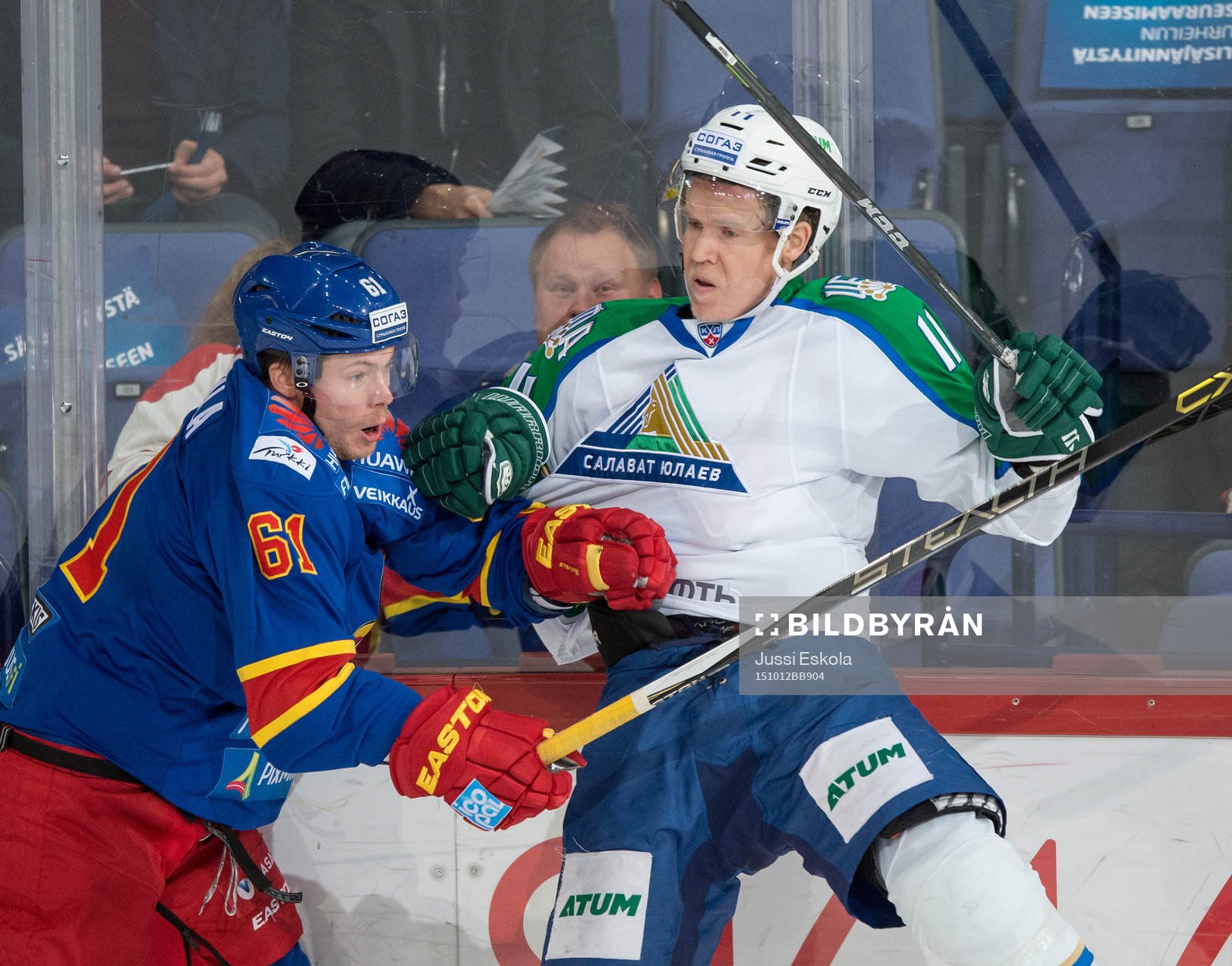 Andreas Engqvist, left Tommi Huhtala. Jokerit - Salavat