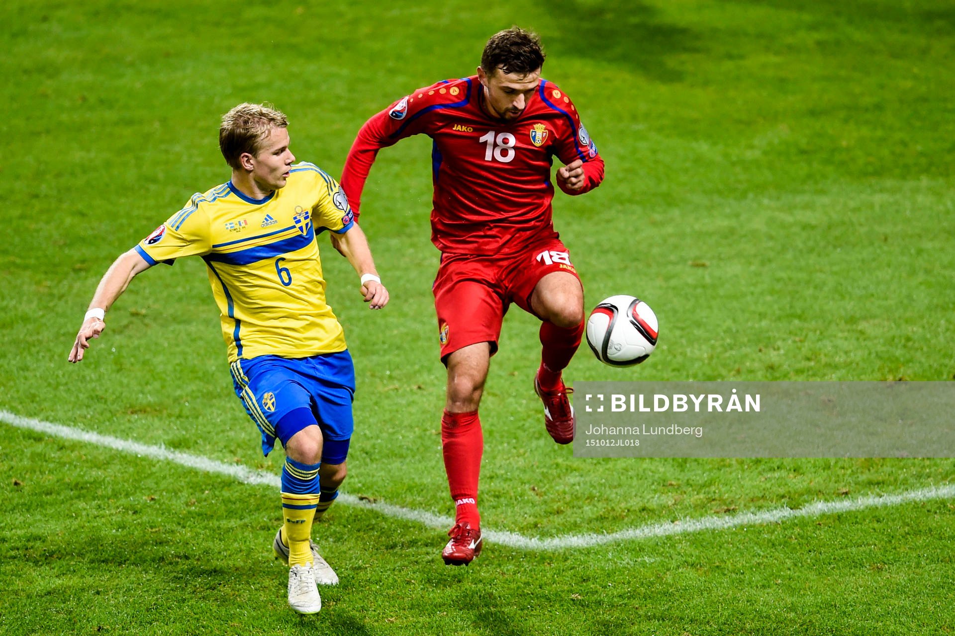 Sveriges Oscar Lewicki och Moldaviens Artur Patraş