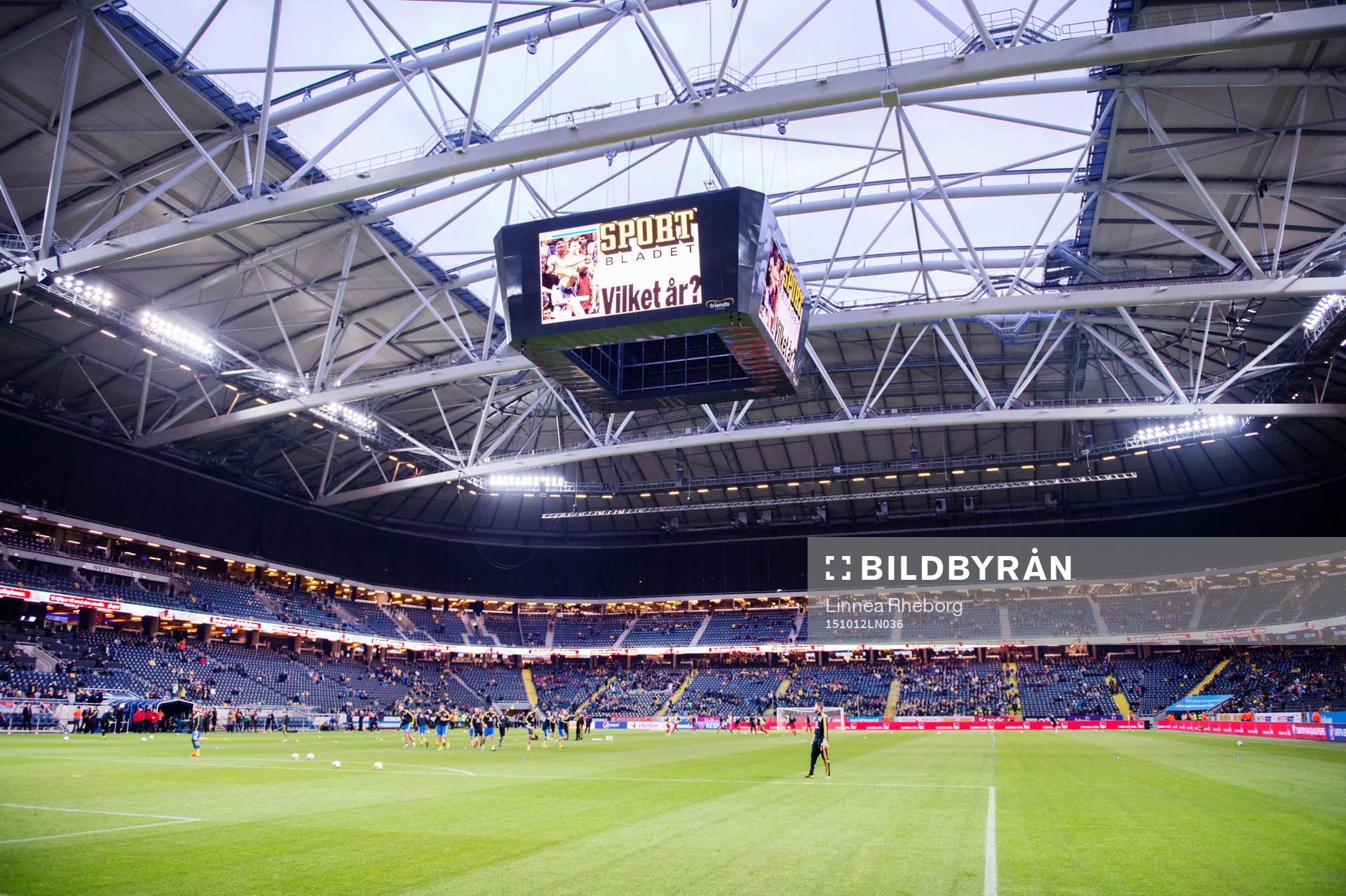 Interiör av Friends Arena