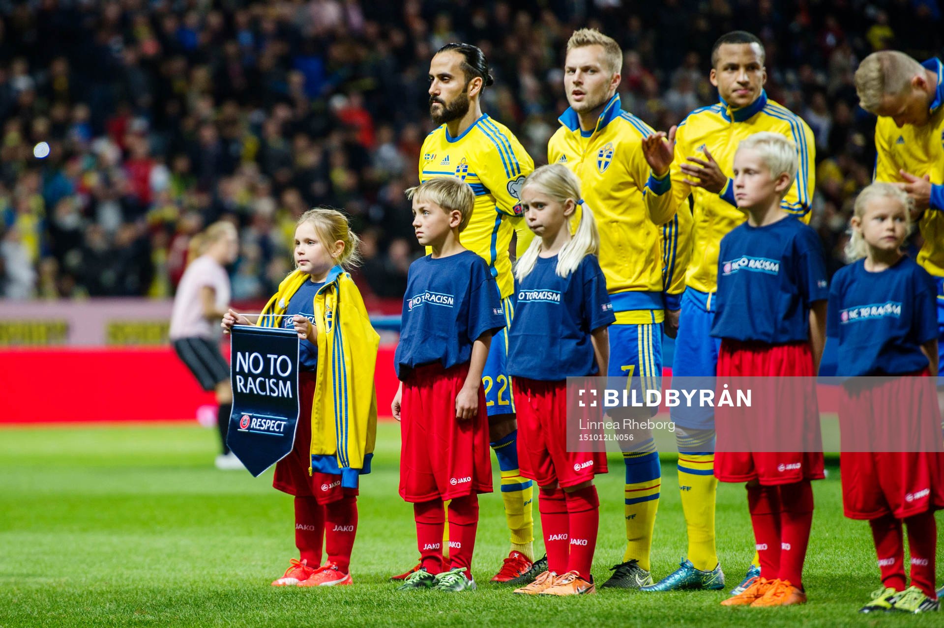 Sveriges Erkan Zengin, Sebastian Larsson och Martin Olsson