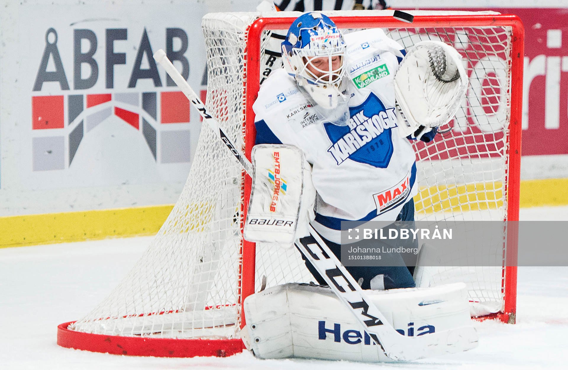 Karlskogas målvakt Joel Gistedt