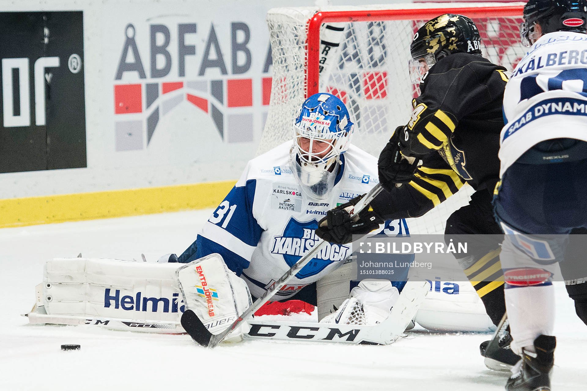 Karlskogas målvakt Joel Gistedt