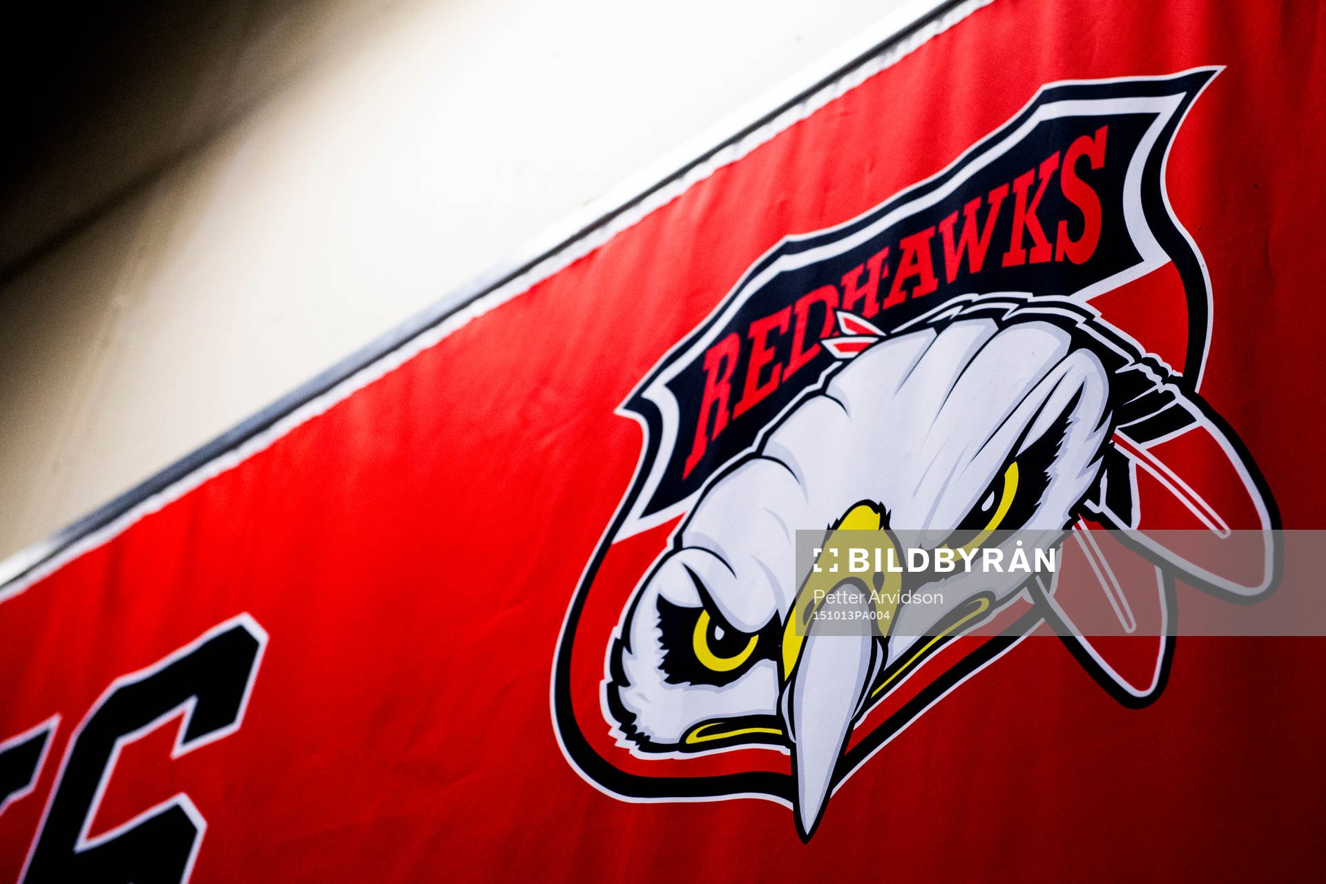 Malmö Redhawks klubbmärke på en vepa