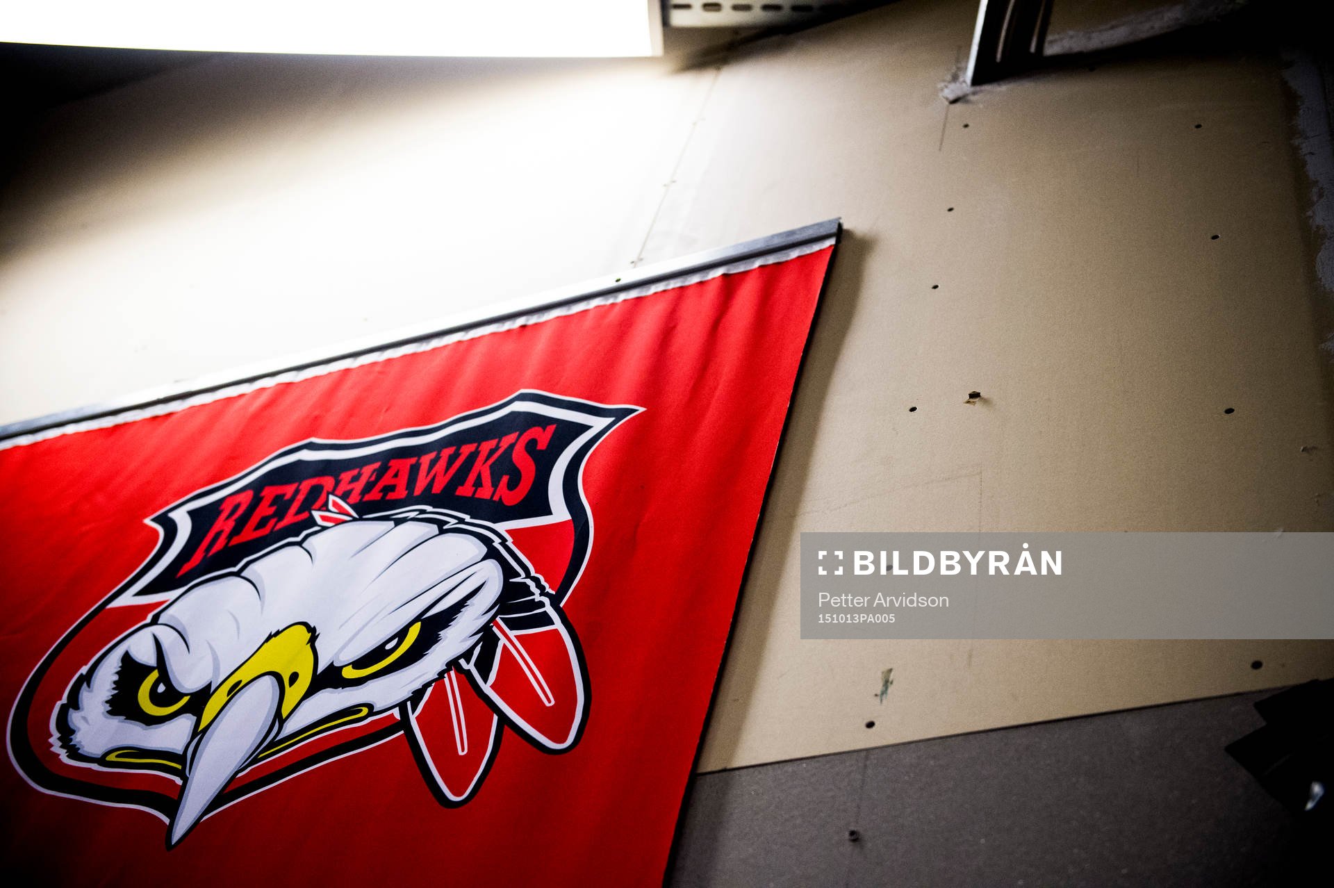 Malmö Redhawks klubbmärke på en vepa