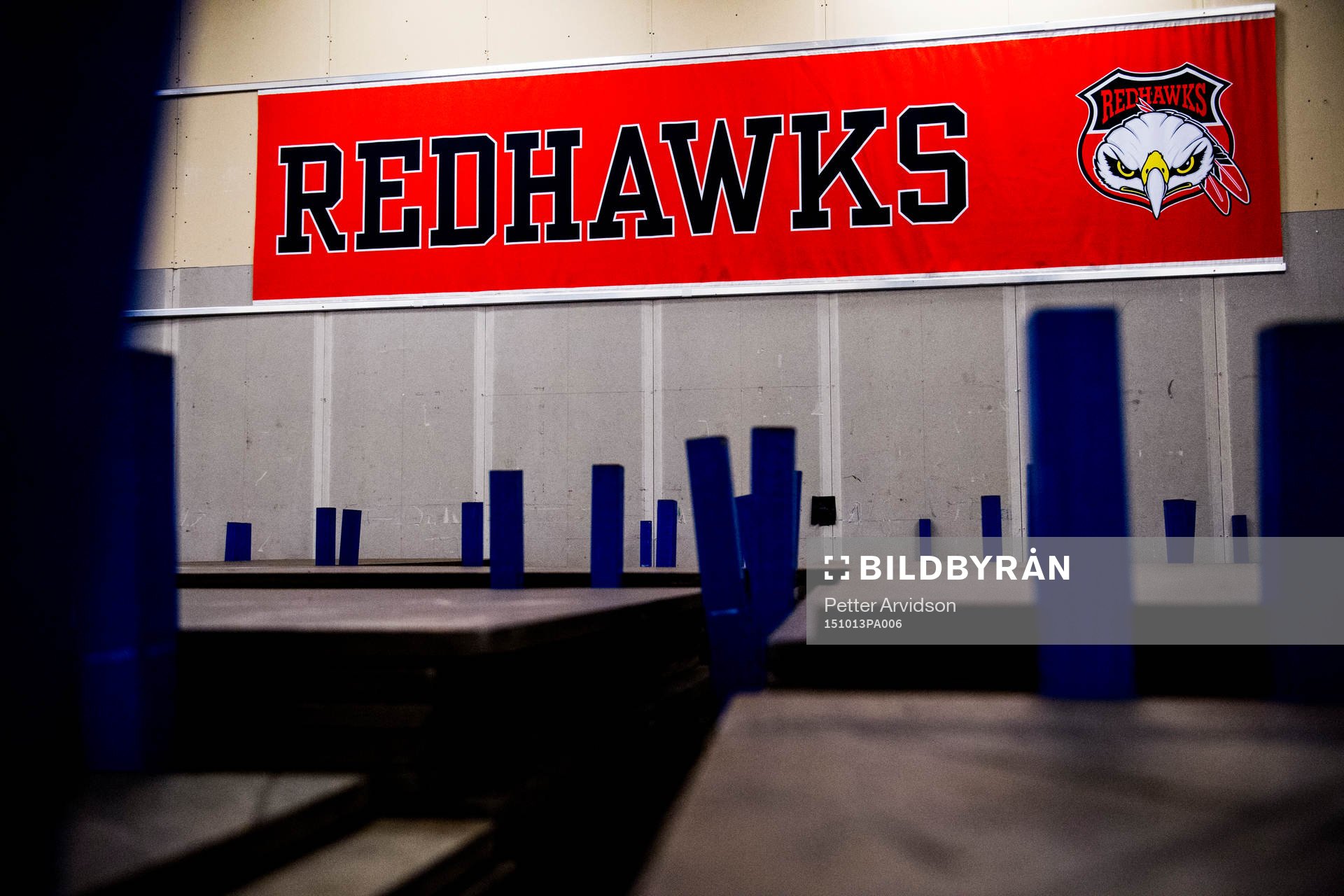 Malmö Redhawks klubbmärke på en vepa