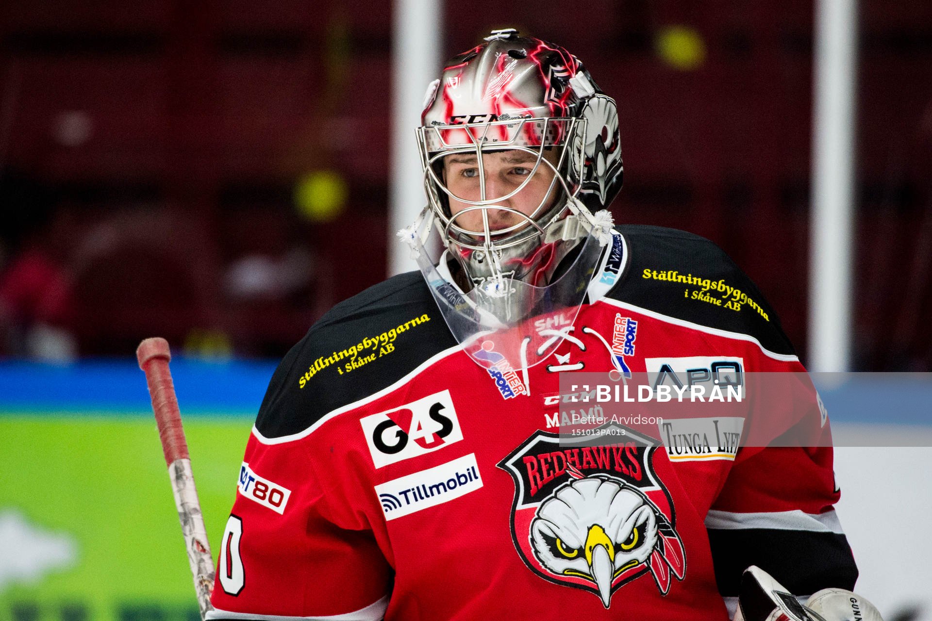 Malmö Redhawks målvakt Tim Hultstrand