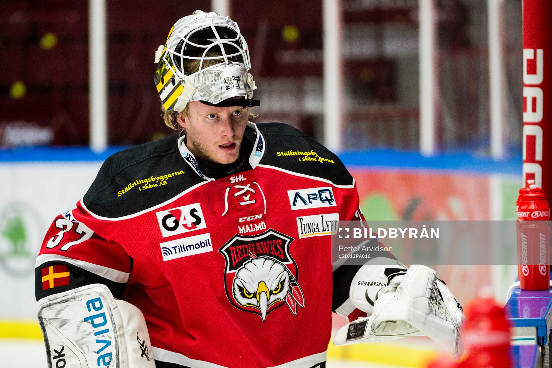 Malmö Redhawks målvakt Jonas Gunnarsson