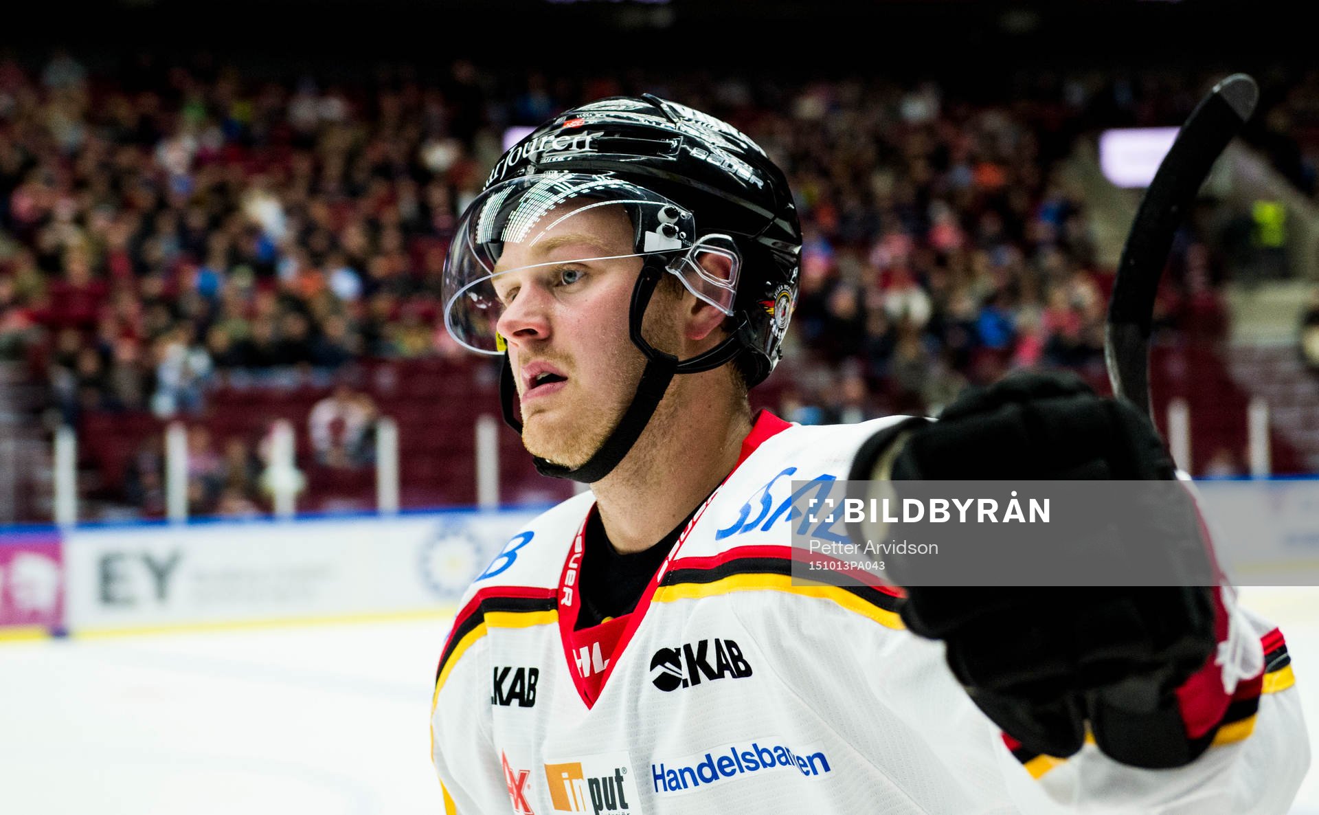 Luleås Lucas Wallmark jublar