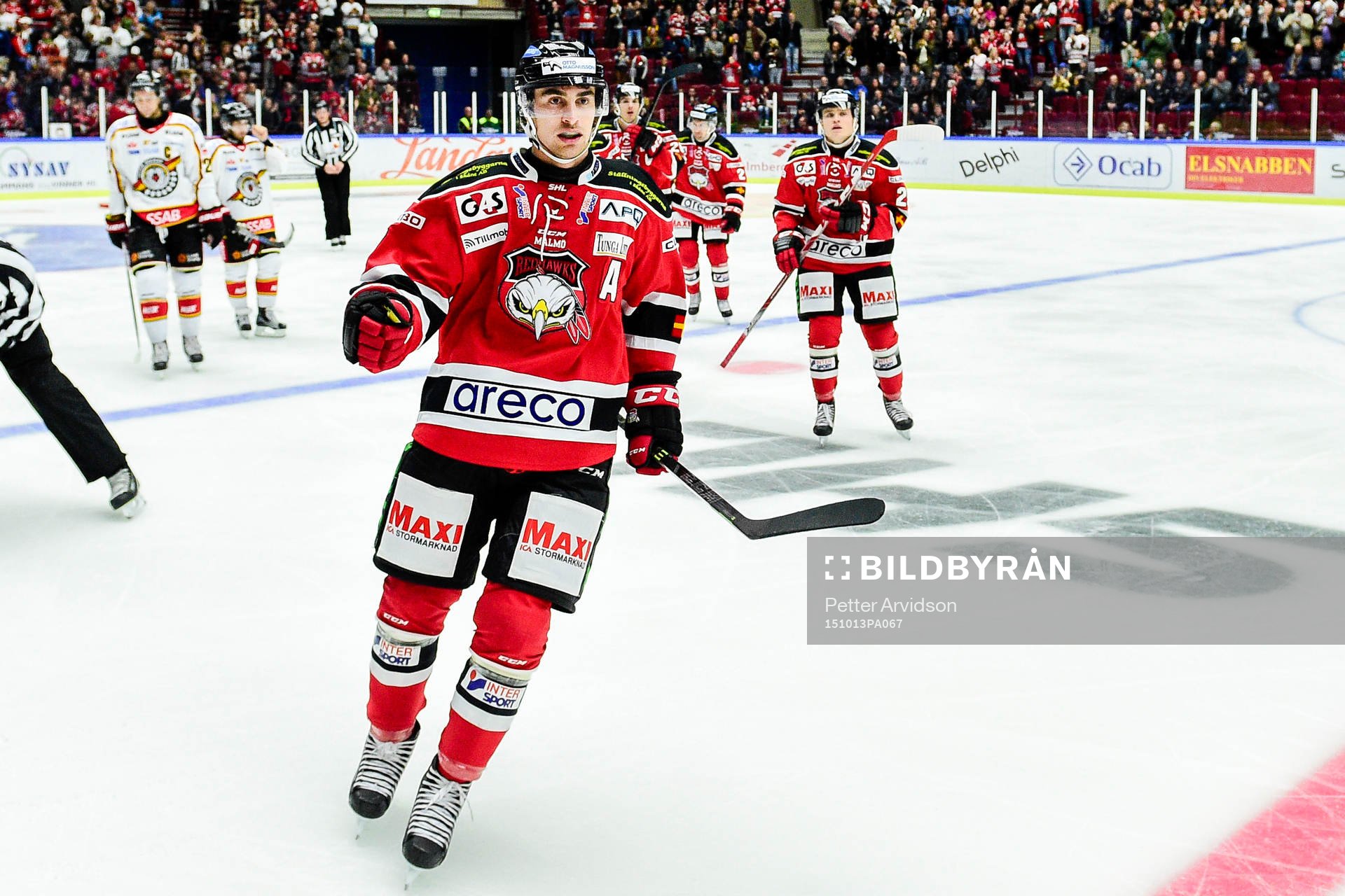 Malmö Redhawks Nils Andersson jublar