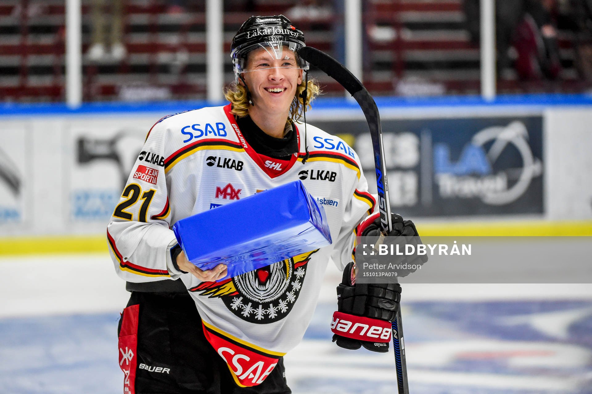 Luleås Emil Sylvegård jublar