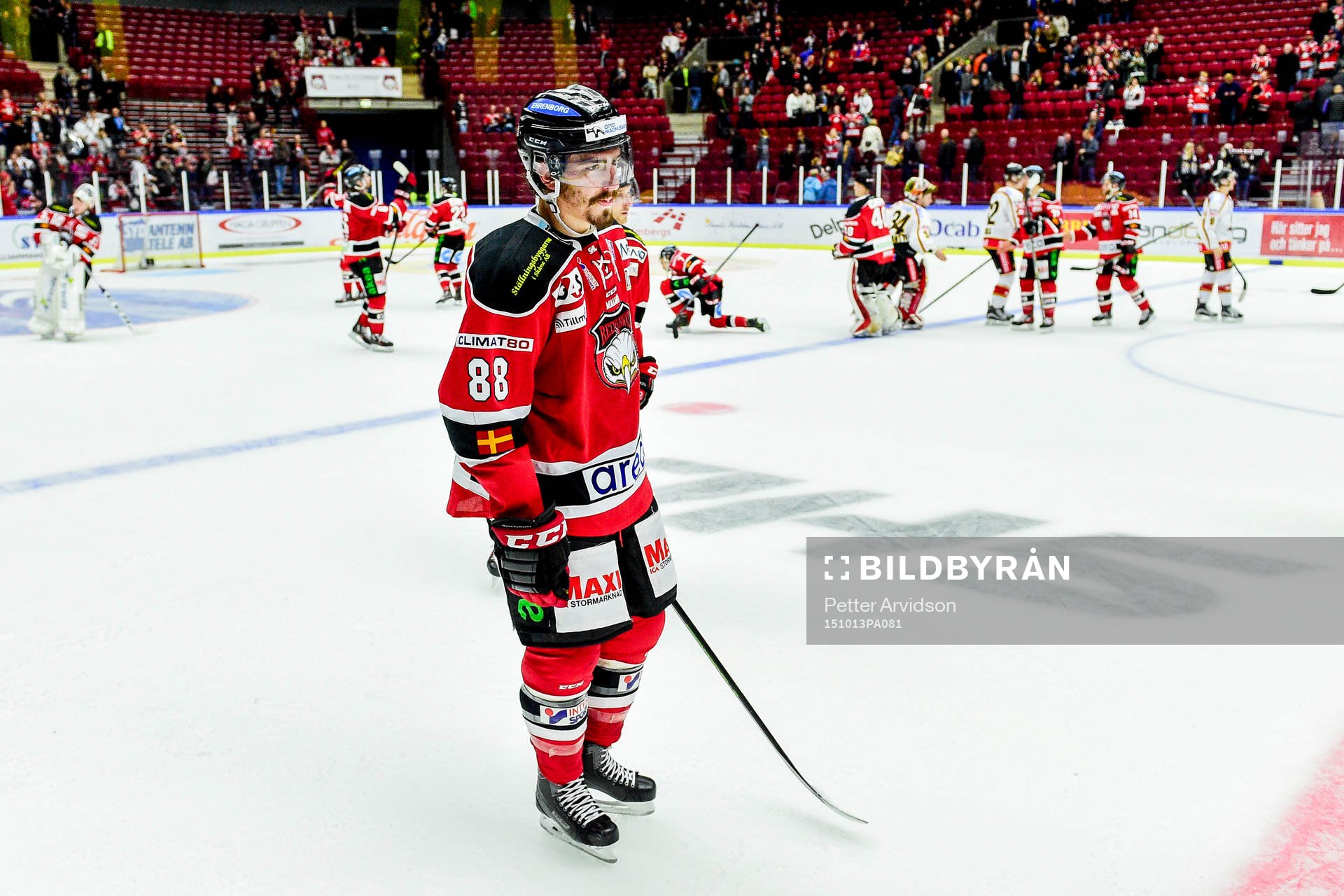 Malmö Redhawks Peter Mueller deppar ishockeymatchen i SHL
