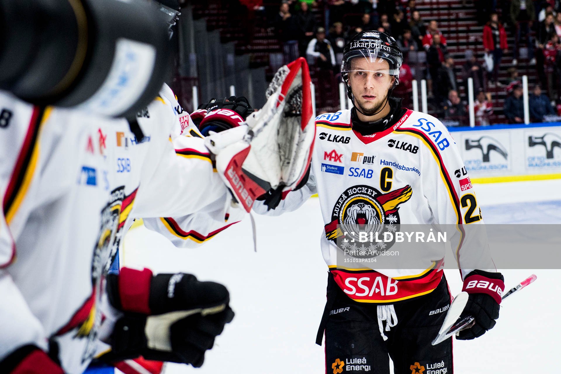 Luleås Johan Harju jublar