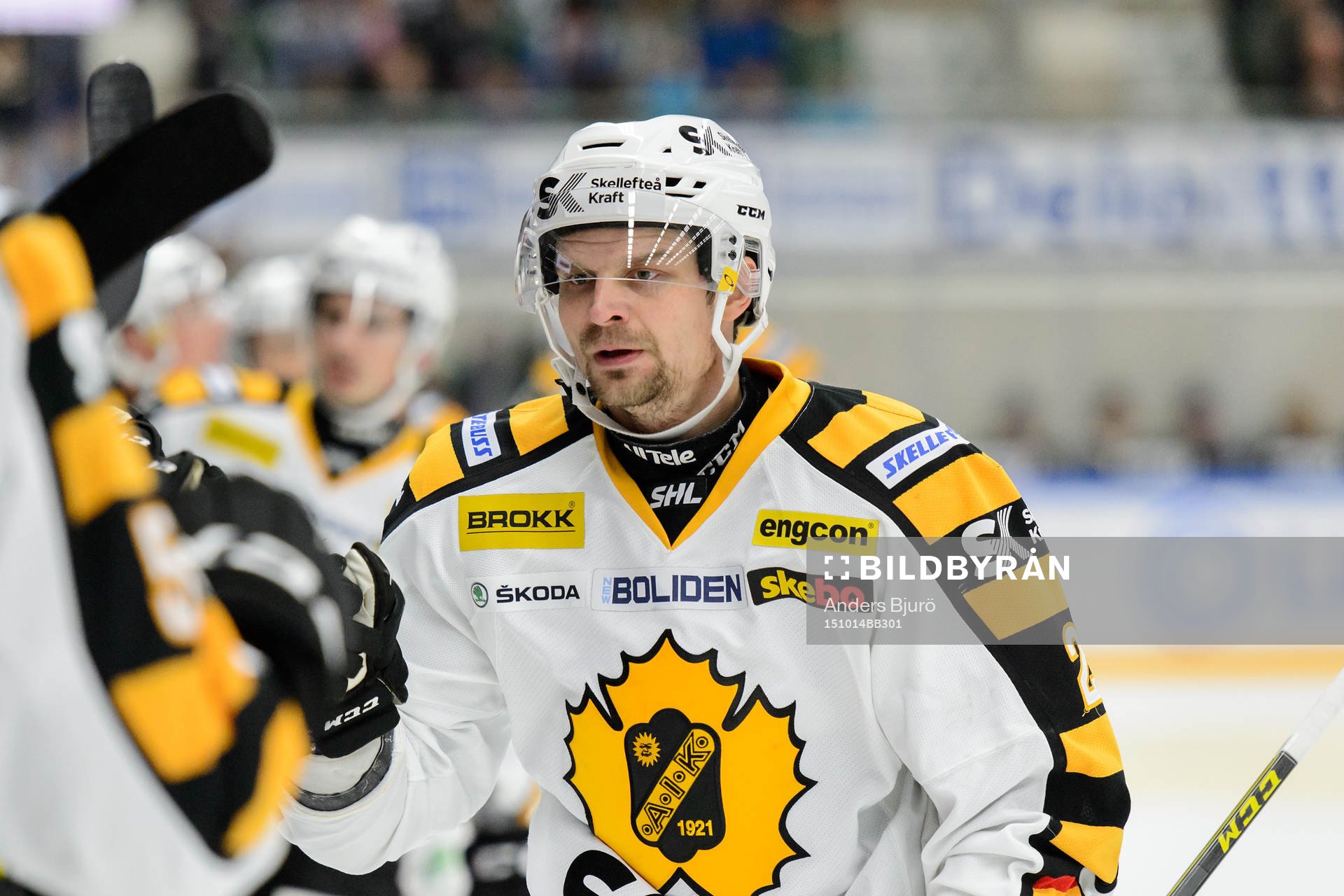 Skellefteås Janne Pesonen firar med båset