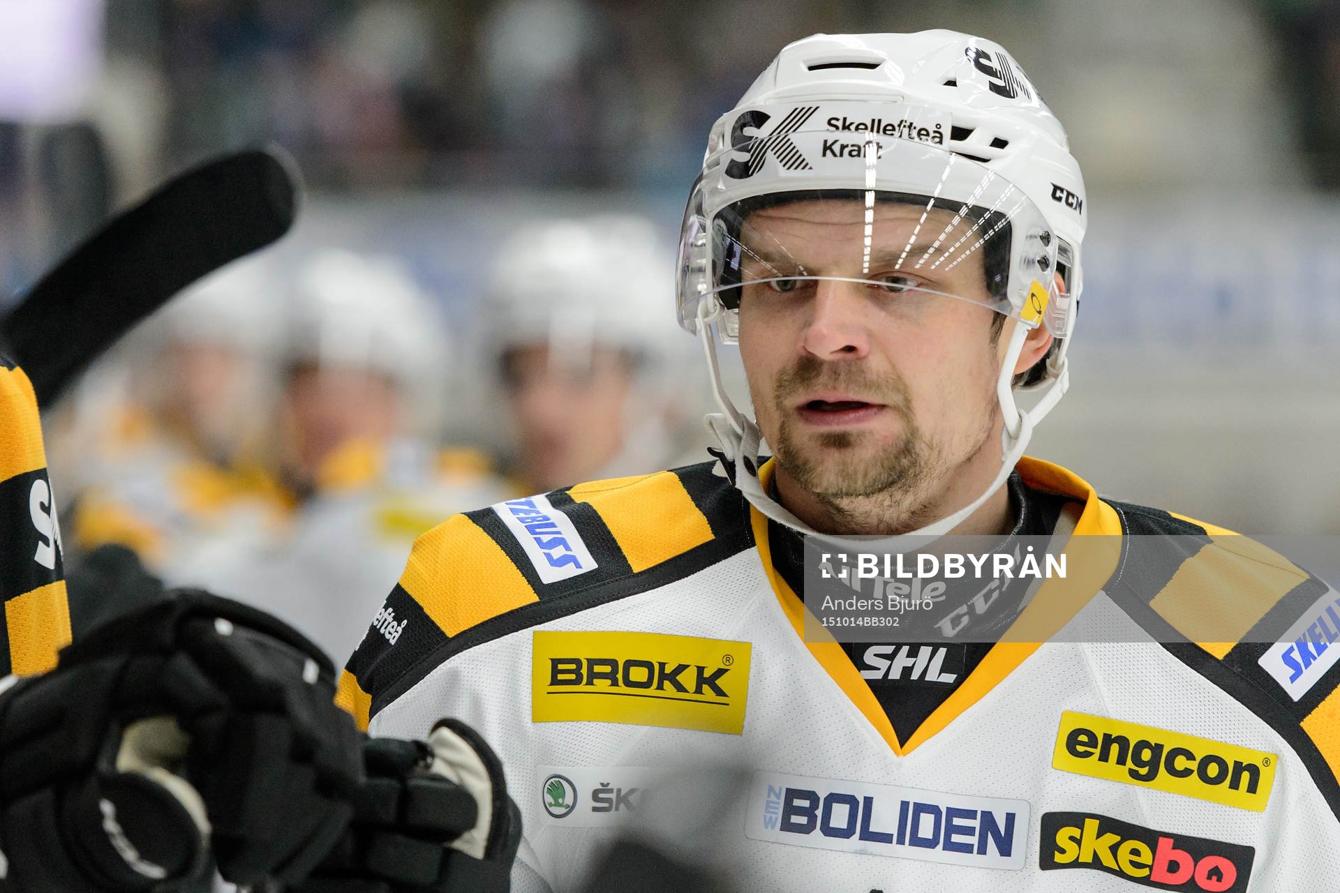 Skellefteås Janne Pesonen firar med båset