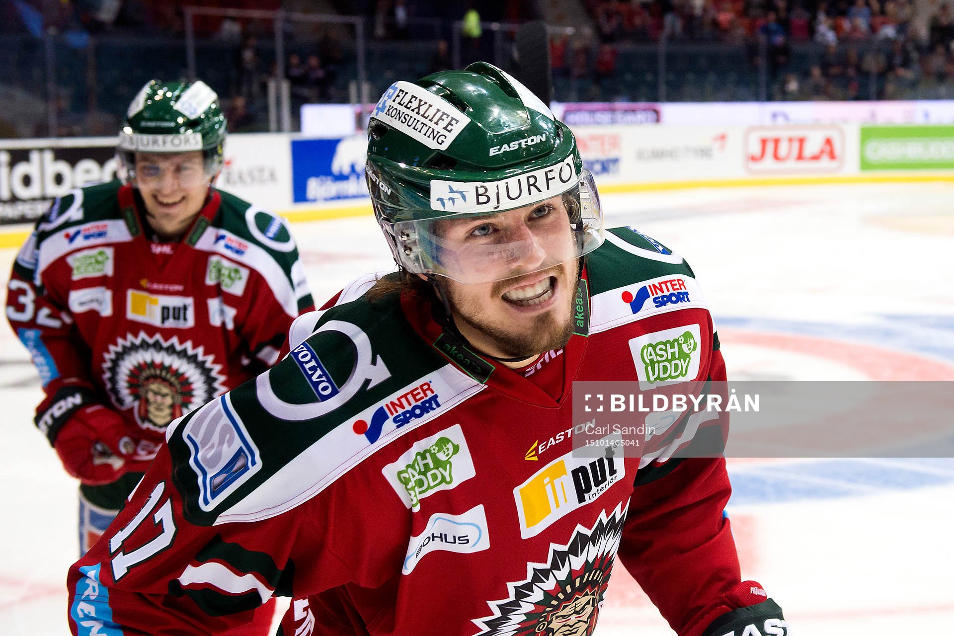 Frölundas Sebastian Stålberg jublar