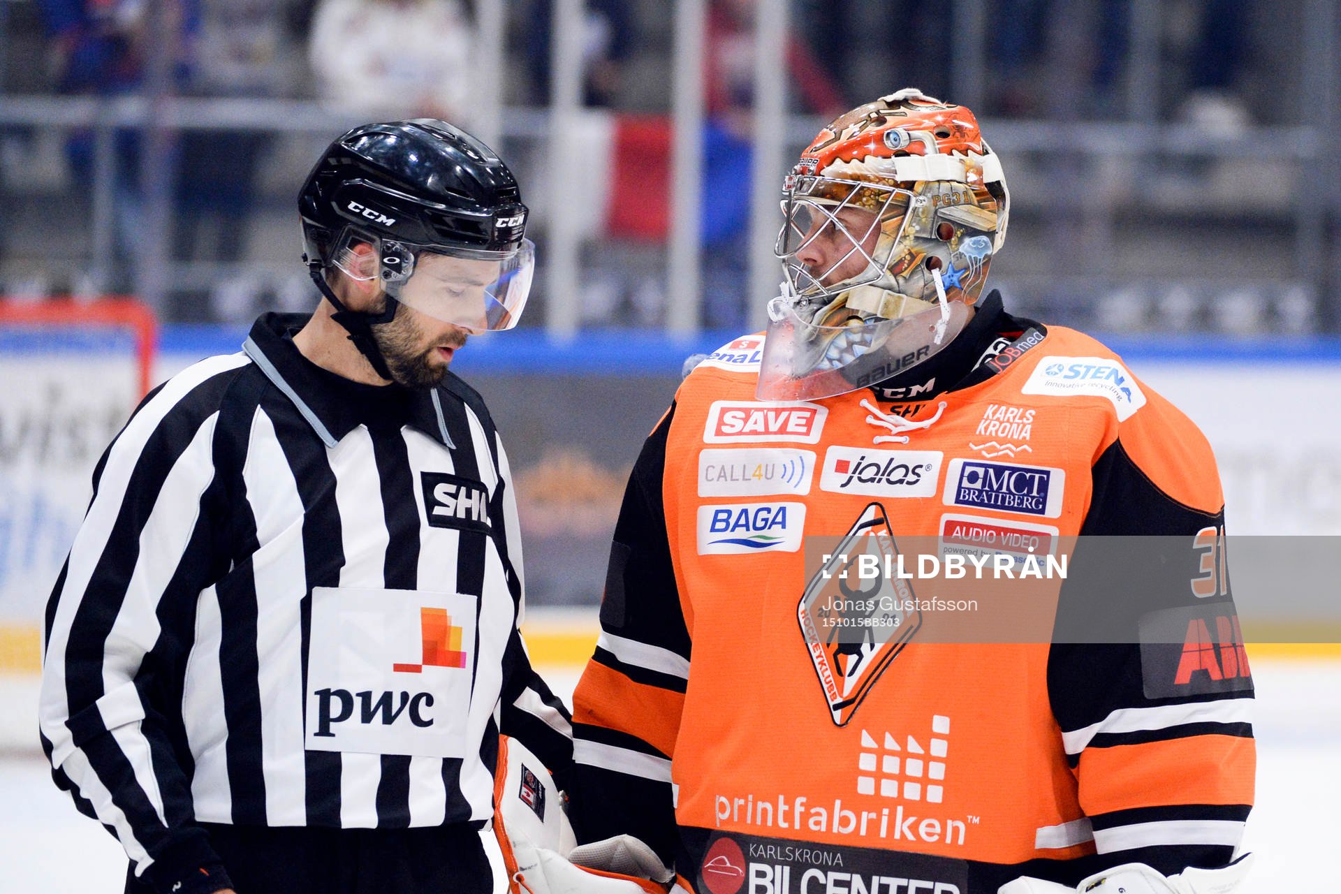 Karlskronas målvakt Patrick Galbraith fick matchstraff