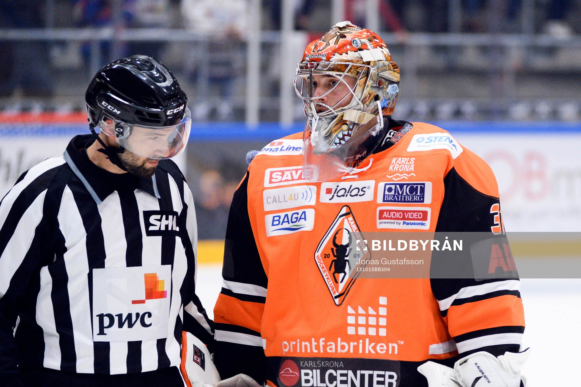 Karlskronas målvakt Patrick Galbraith fick matchstraff