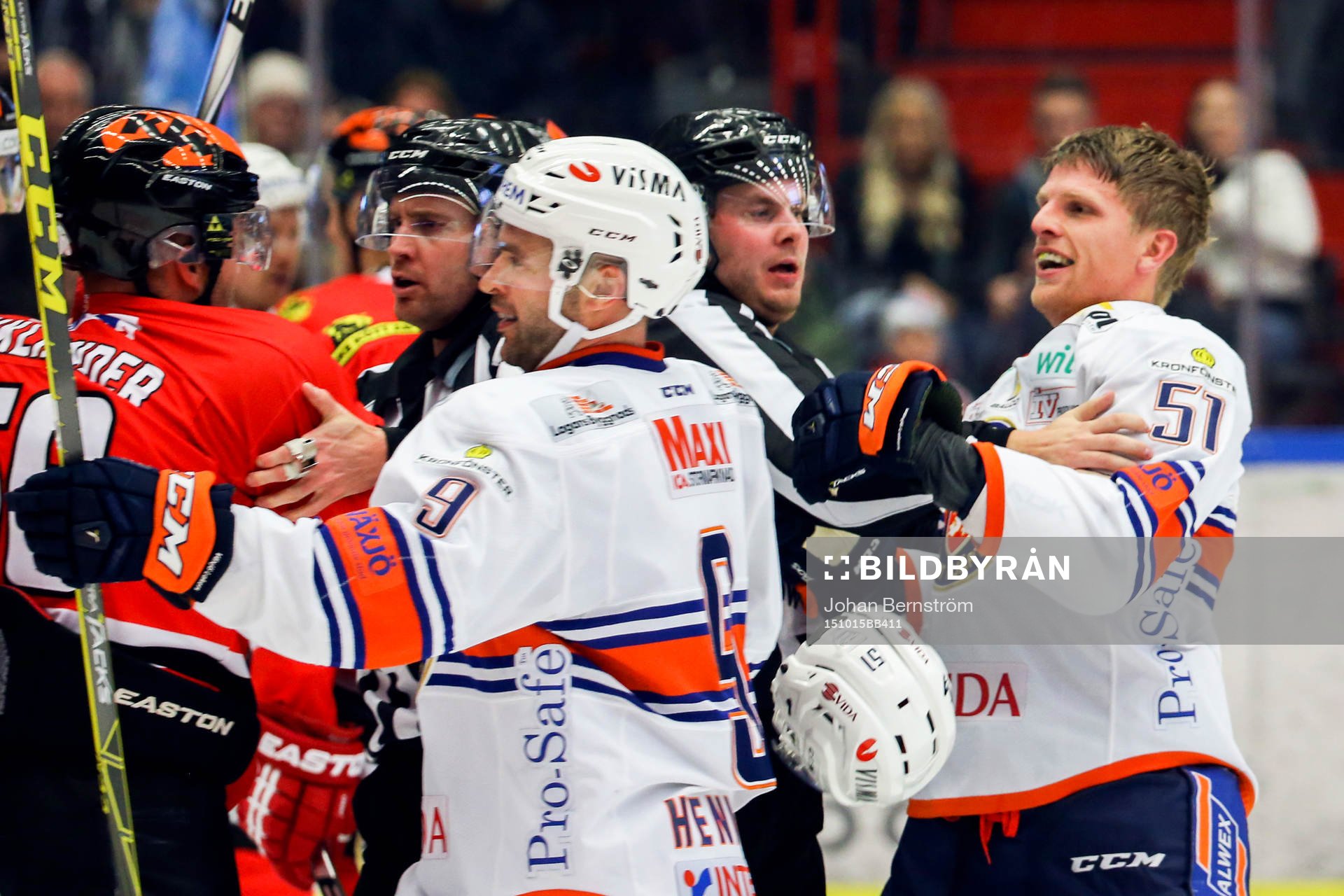 Örebros Johan Wiklander och Växjös Joey Crabb