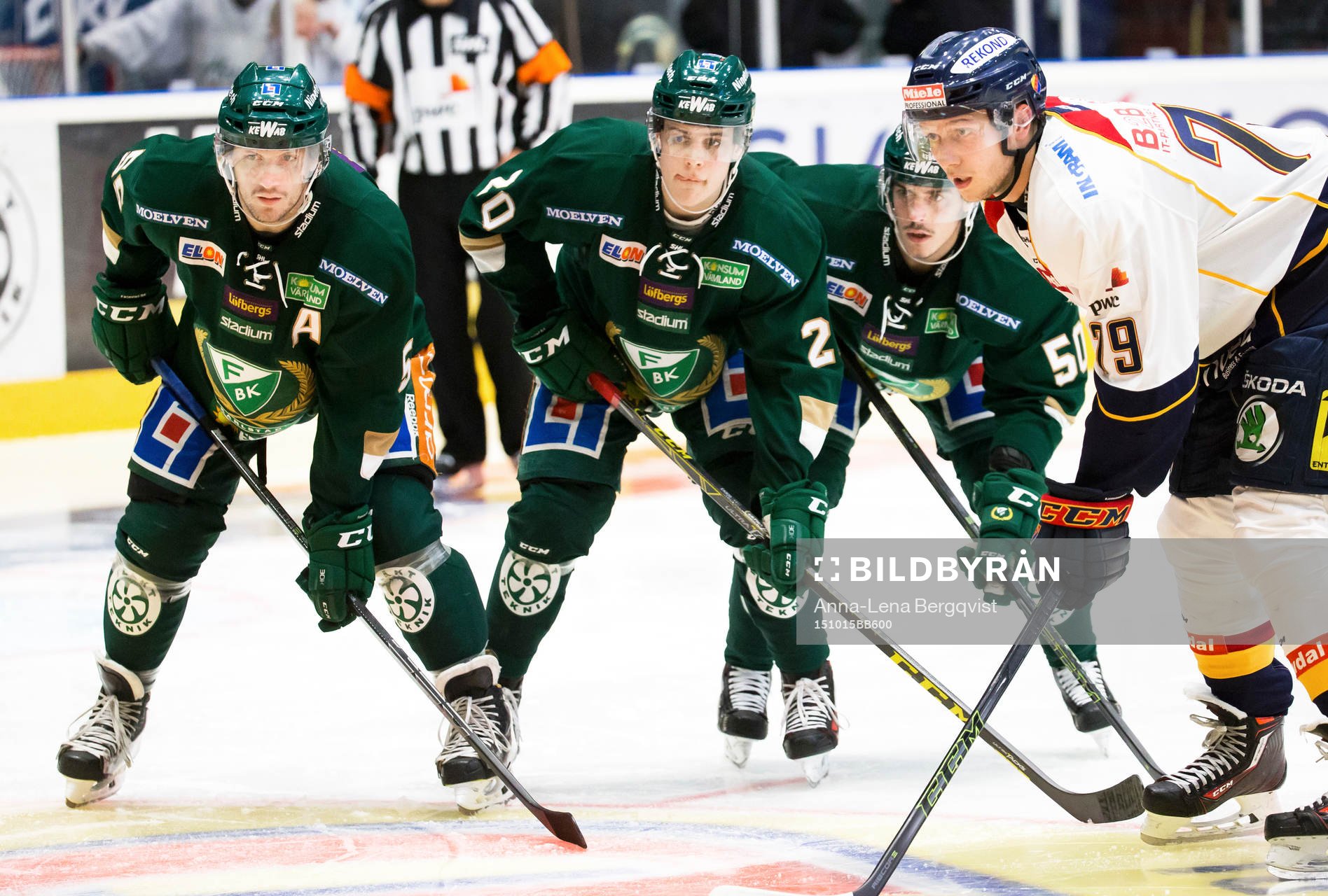 Färjestads Ole-Kristian Tollefsen, Joel Eriksson Ek    och