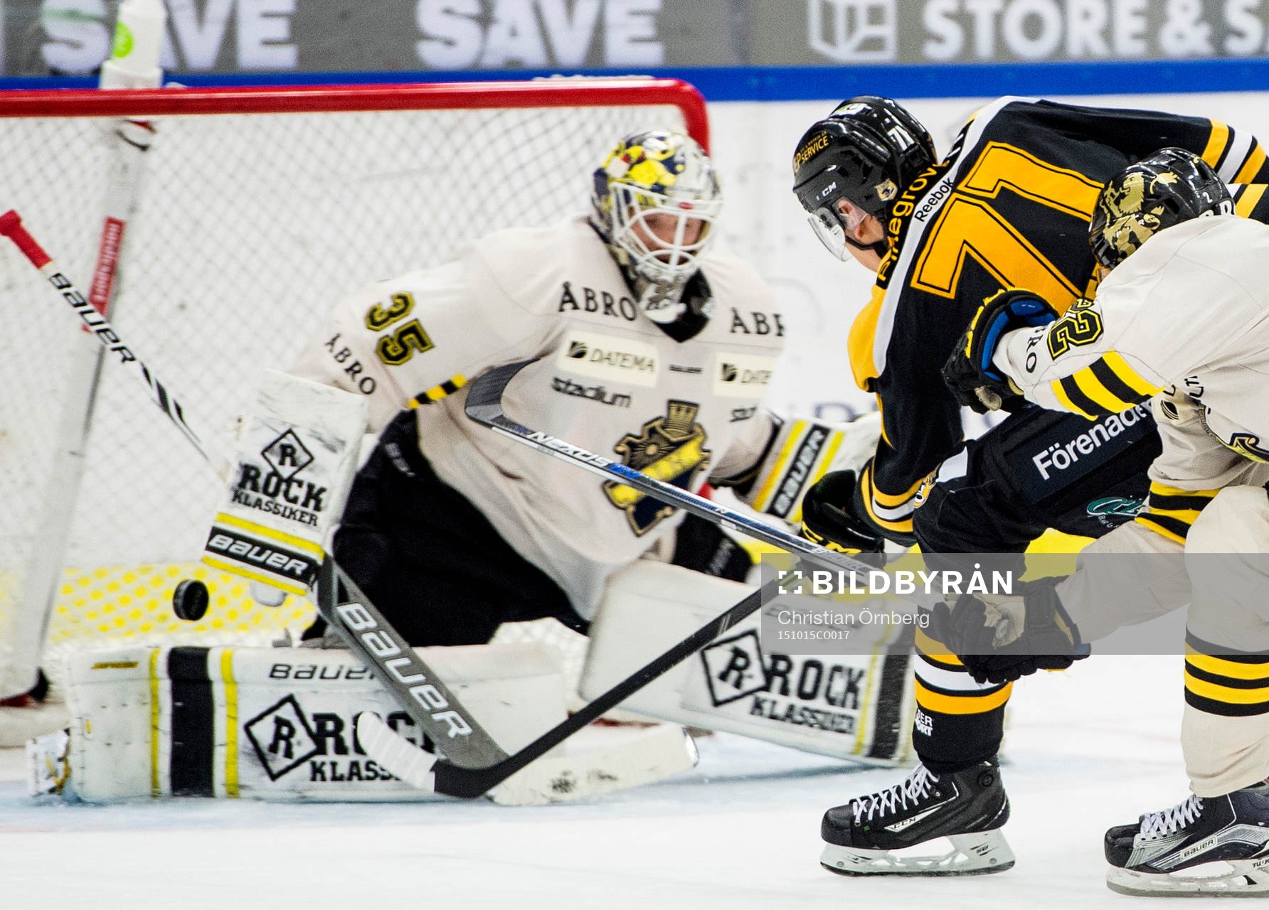 s Jonathan Léman gör 4-0 på AIK:s målvakt Robin Rahm