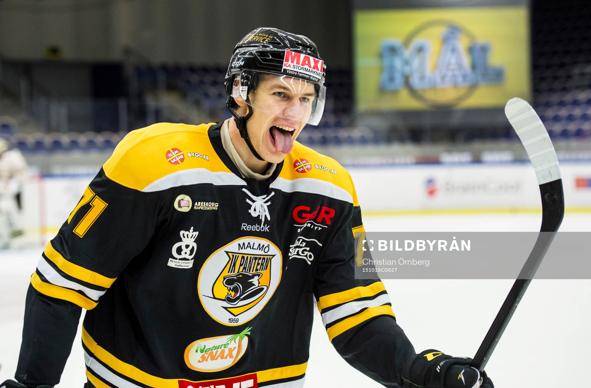 Panterns Daniel Andersson jublar